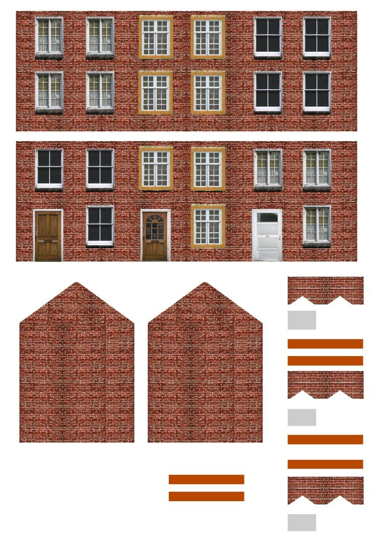 Paper Buildings - 10 Free Pdf Printables | Printablee inside Free Printable Model Railway Buildings