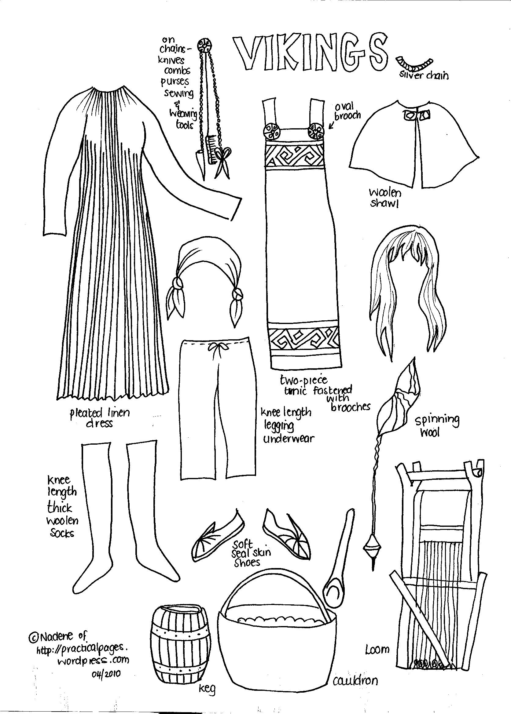 Paper Dolls | Practical Pages for Medieval Paper Dolls Free Printable