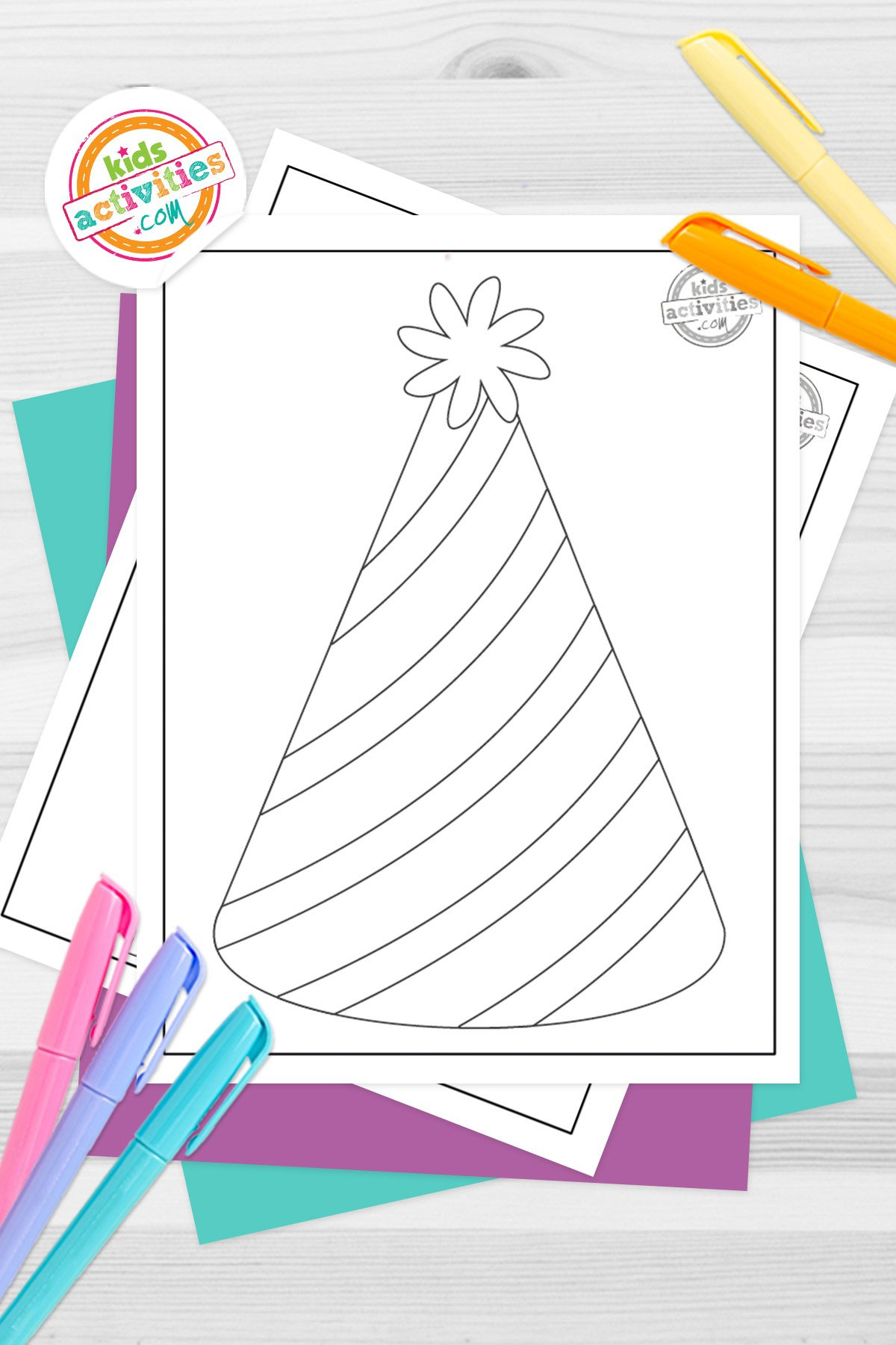 Party Hat Template To Make Your Own Party Hat! | Kids Activities Blog in Free Printable Birthday Party Hats