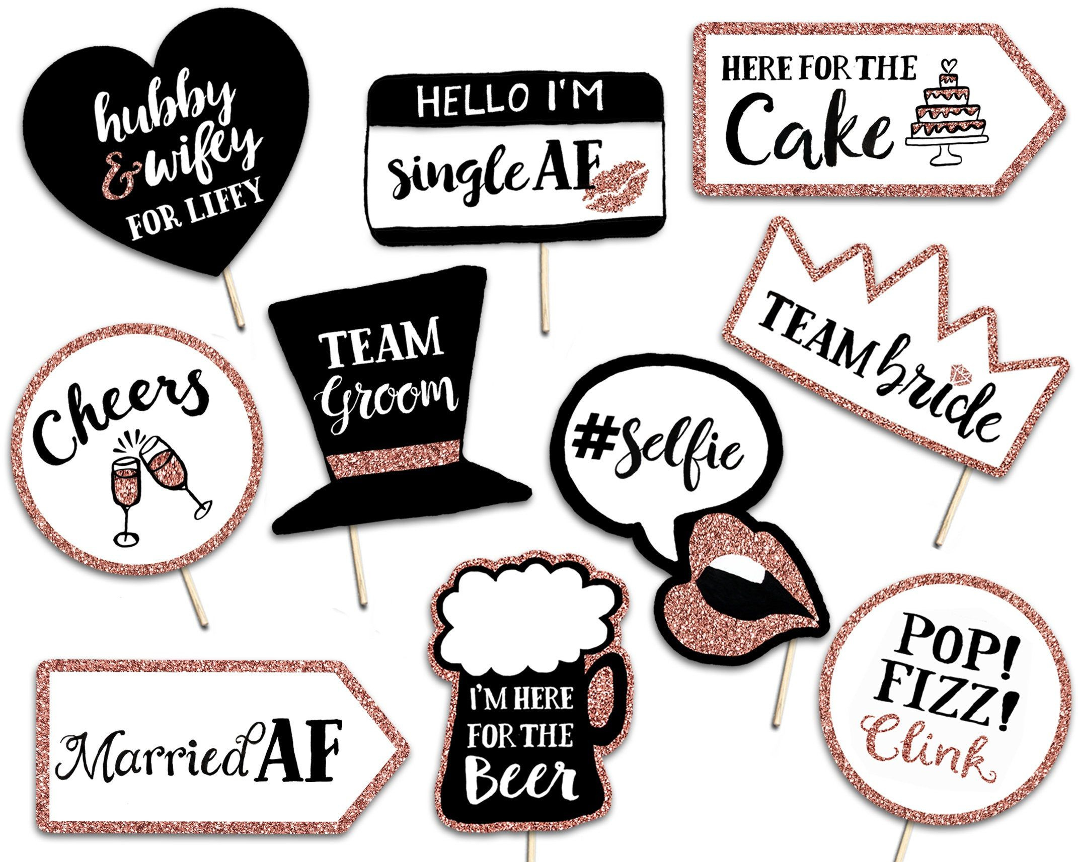 Party Printables for Free Printable Wedding Photo Booth Props