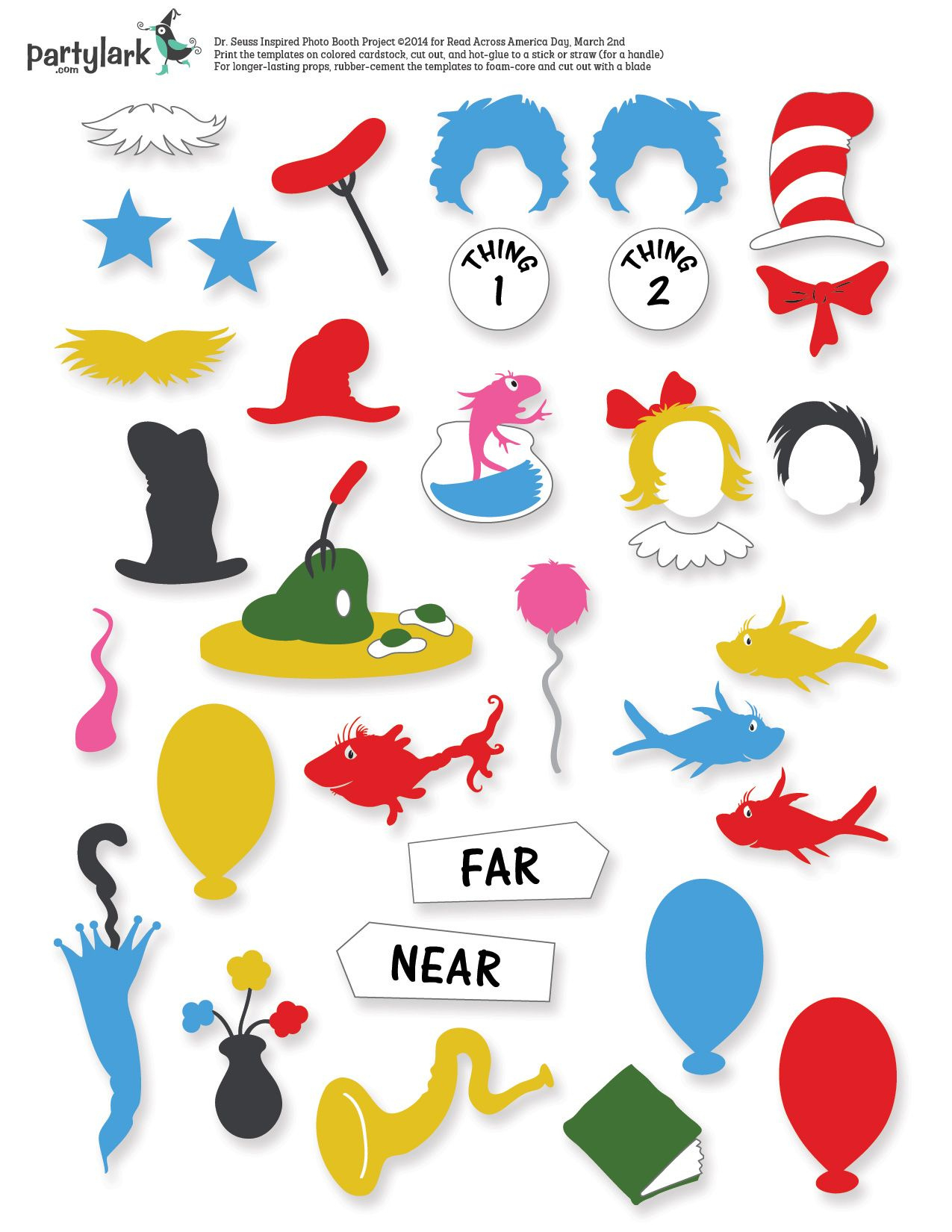 Partytime March: Kiddos &amp;amp; Printables in Free Printable Dr Seuss Photo Props