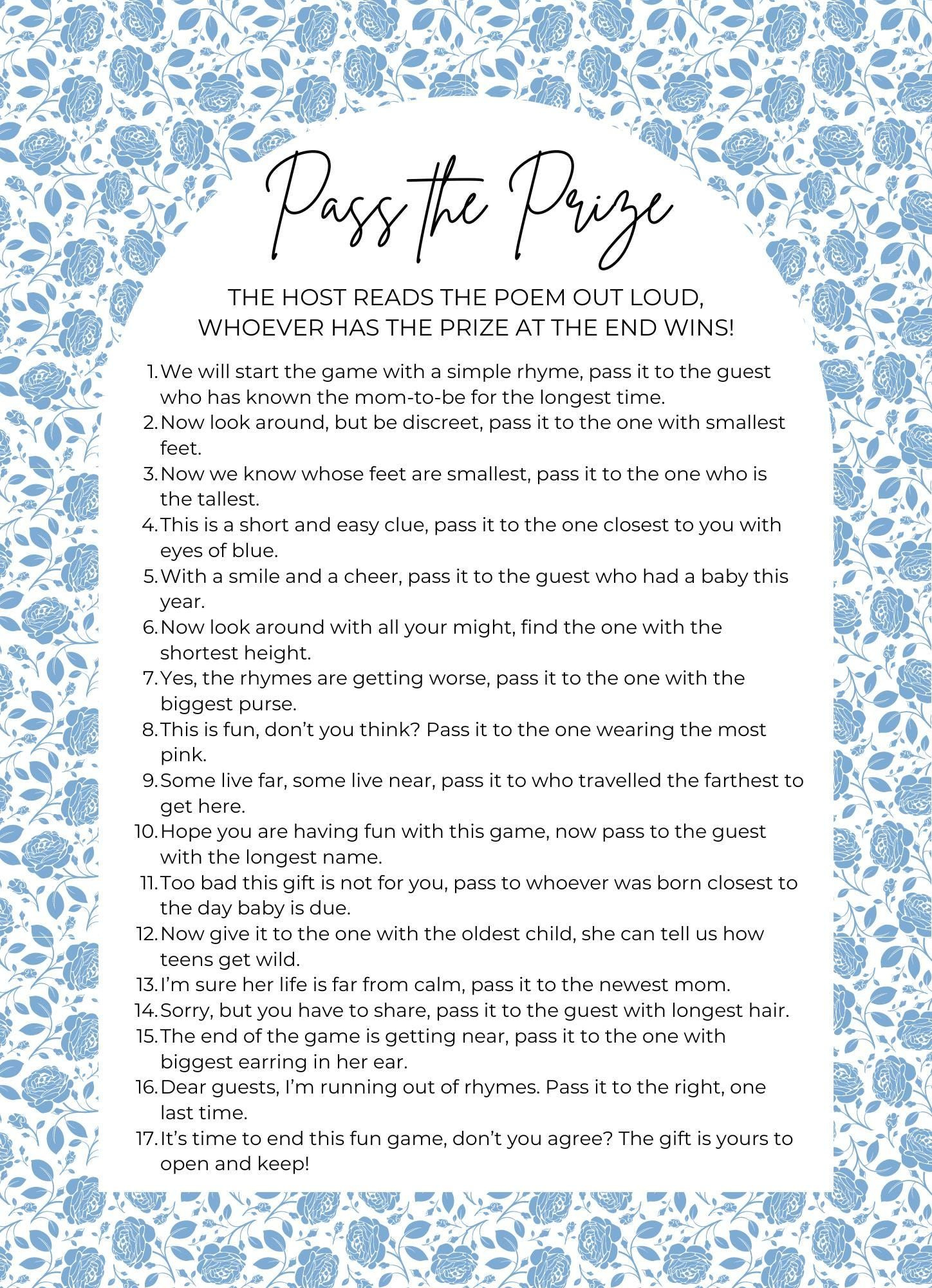 Pass The Prize Baby Shower Game Free - Shop On Pinterest pertaining to Pass The Prize Baby Shower Game Free Printable