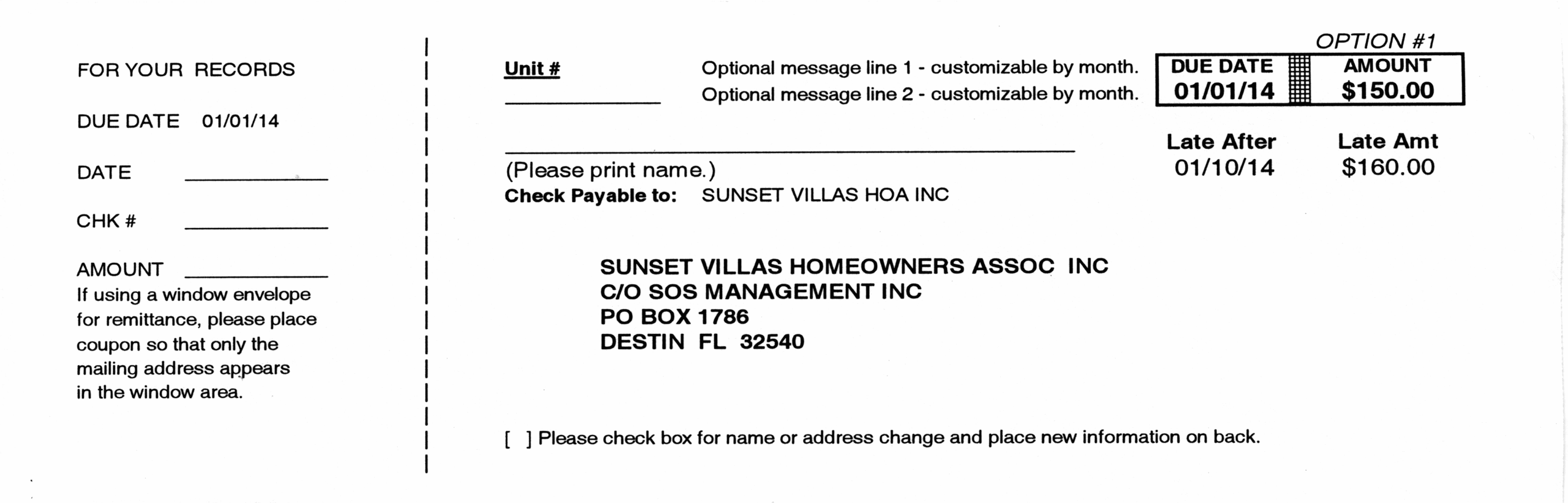 Payment Coupon Books For Collecting And Tracking Hoa Fees And pertaining to Free Printable Payment Coupon Book