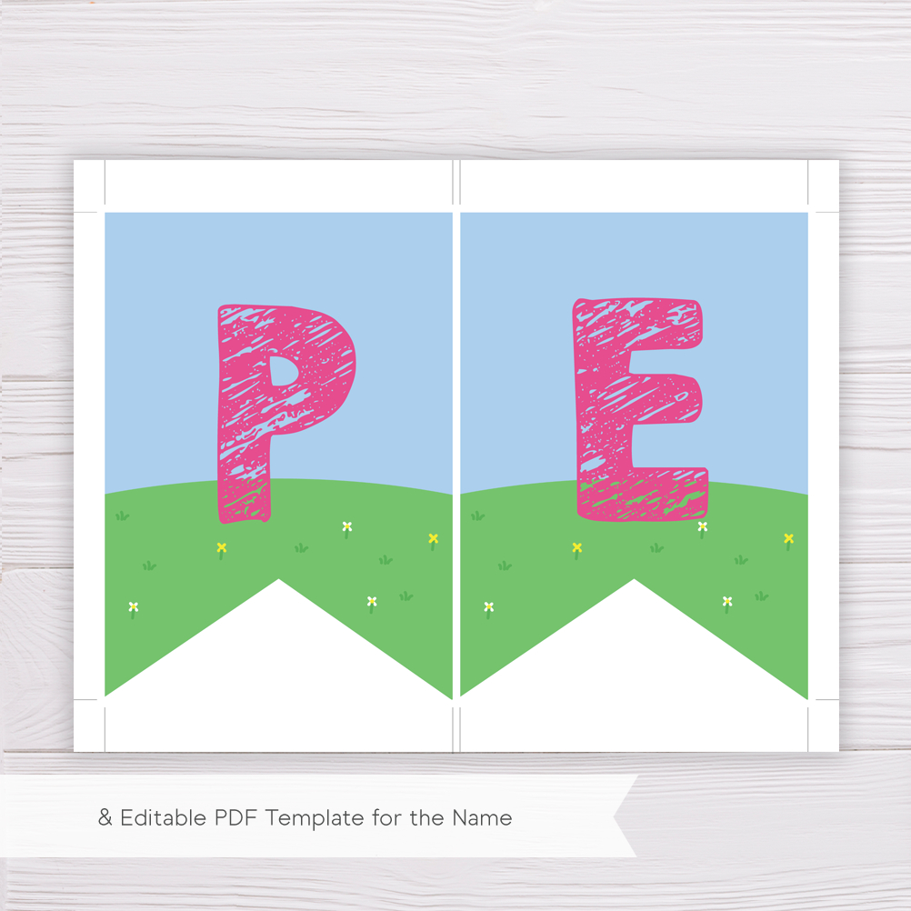 Peppa Pig Birthday/Party Banner - Dgtally regarding Peppa Pig Birthday Banner Printable Free