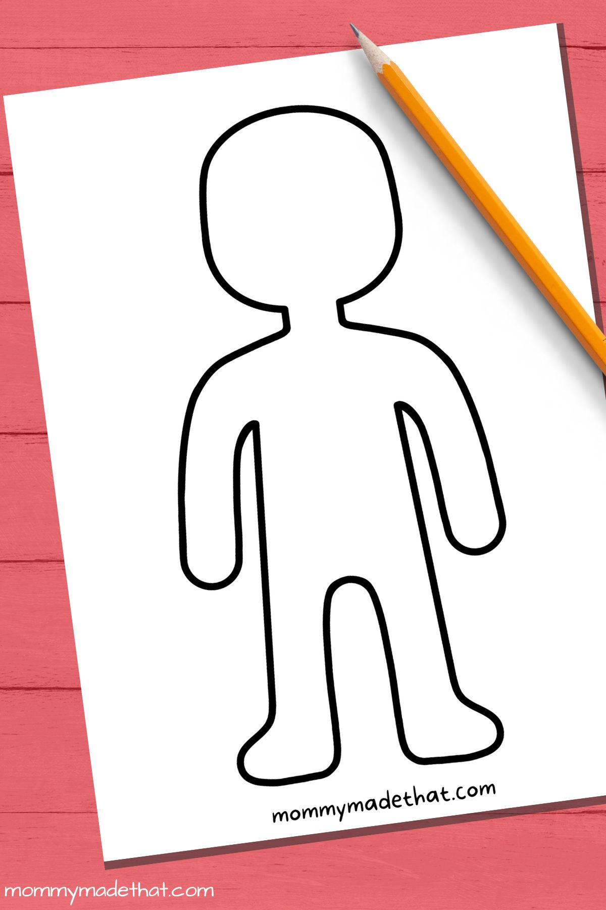 Person Outline And Templates (Lots Of Free Printables!) with Free Printable Person Template