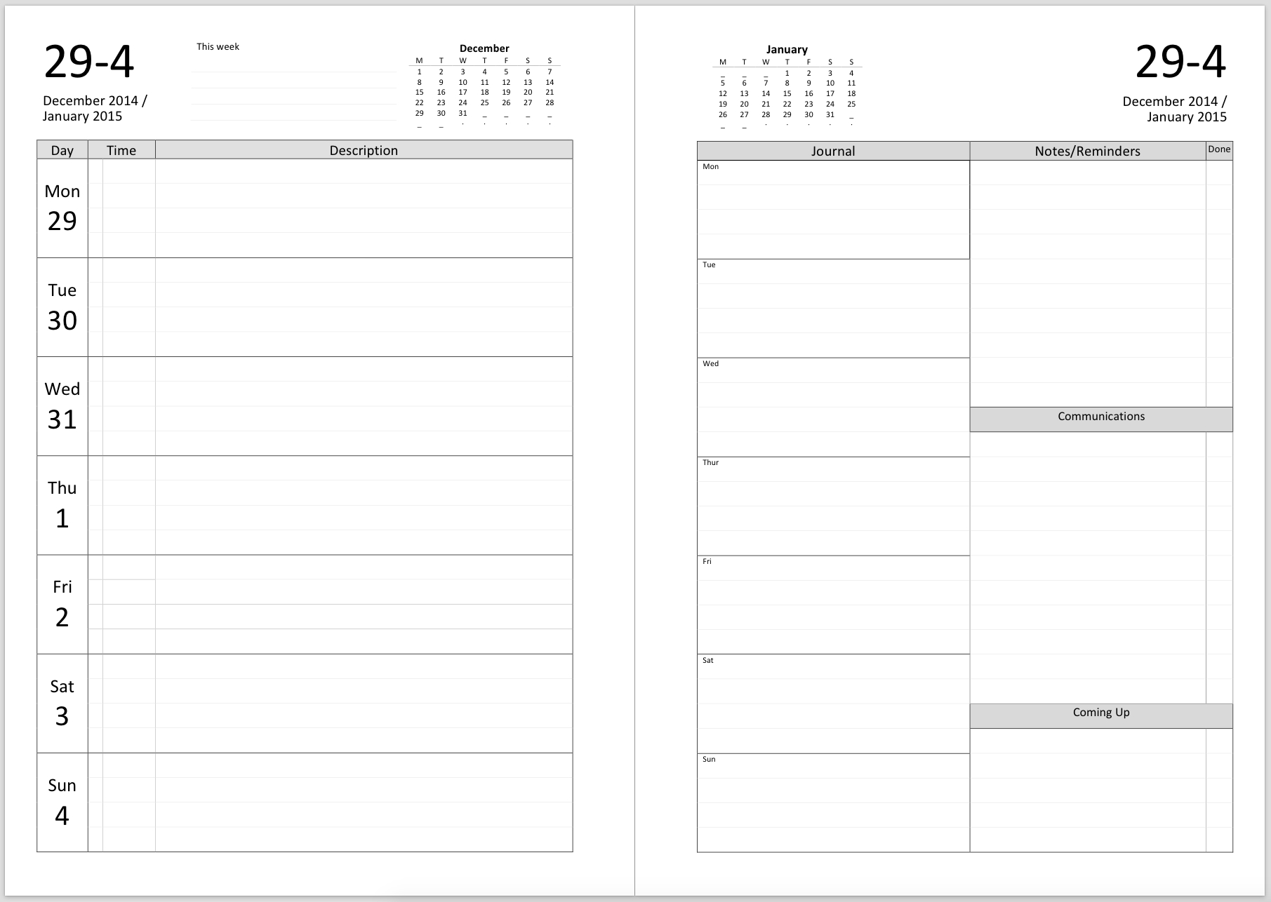 Philofaxy: Diary Inserts For 2017 intended for Free Filofax Printables 2017