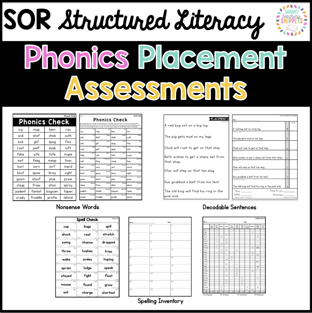 Phonics Assessments - Sarah'S Teaching Snippets within Free Printable Phonics Assessments