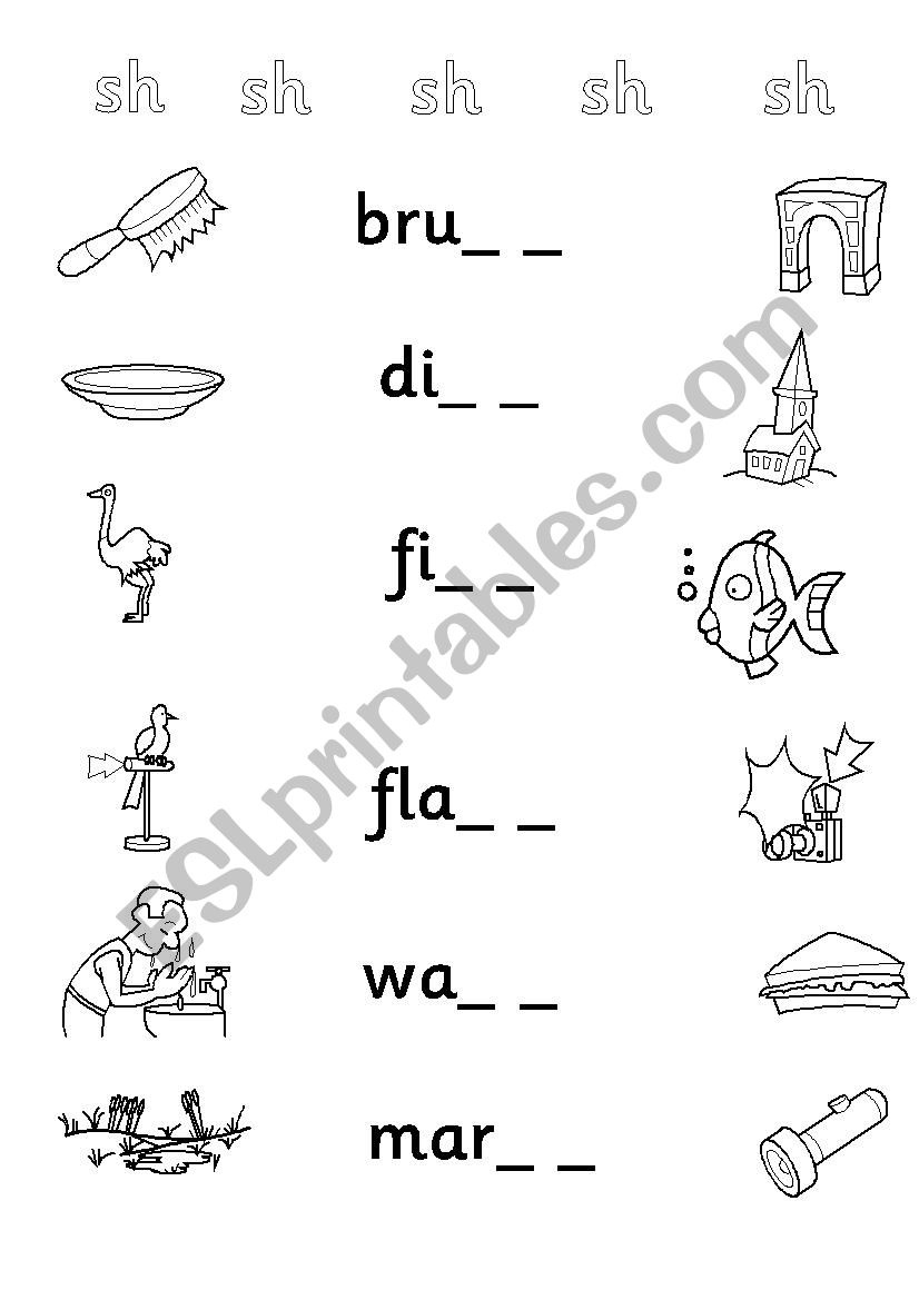 Phonics Digraph Sh - Worksheets Library with regard to Sh Worksheets Free Printable