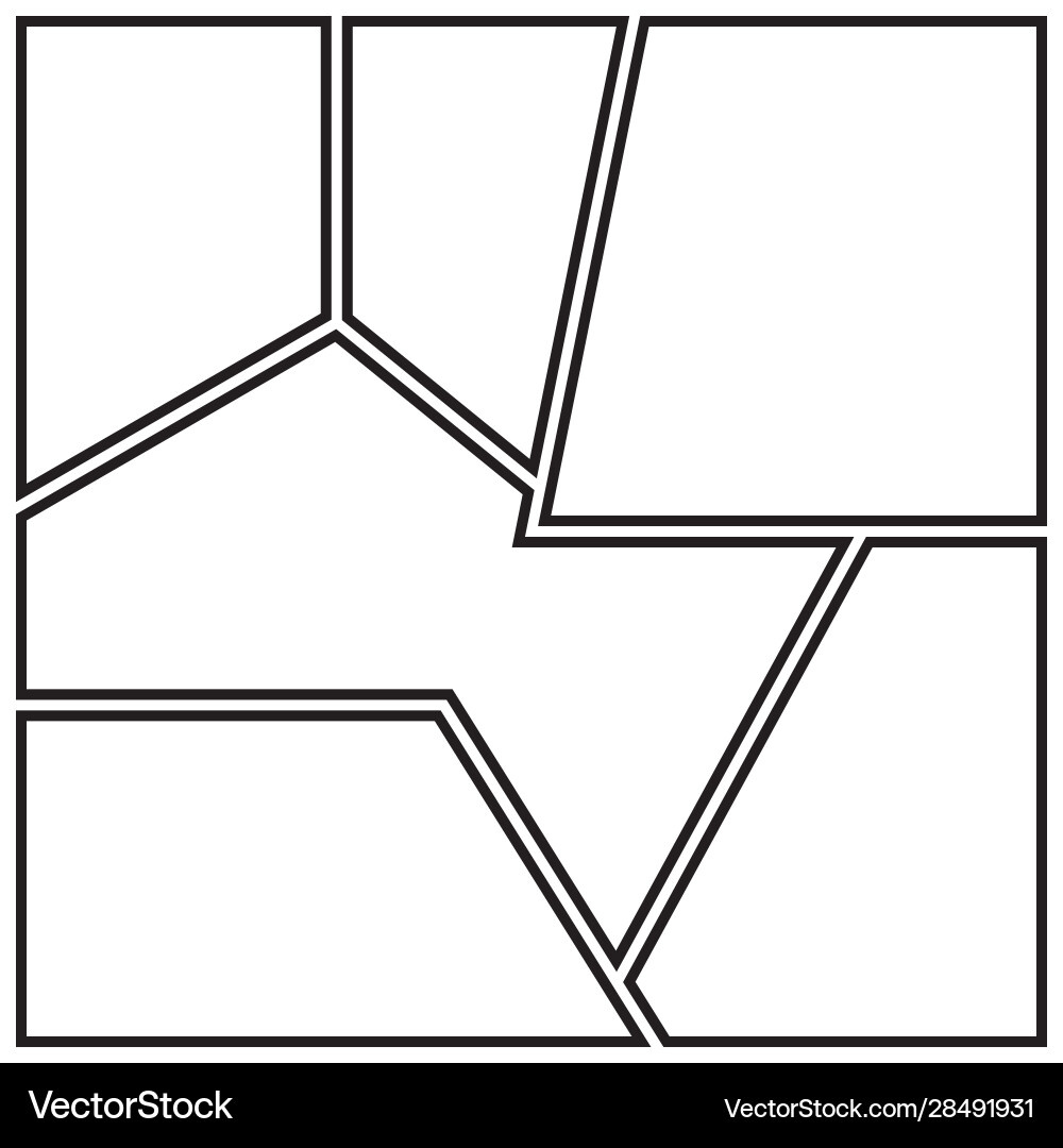 Photo Collage Templates - 6 Frames Royalty Free Vector Image within Free Printable Photo Collage Template