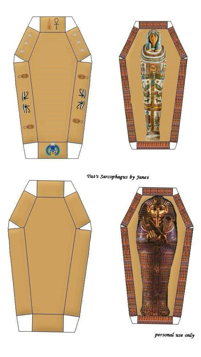 Pin De Celene En Guardado RĂ¡pido | Maquetas De Egipto, ArtesanĂas regarding Free Printable Sarcophagus