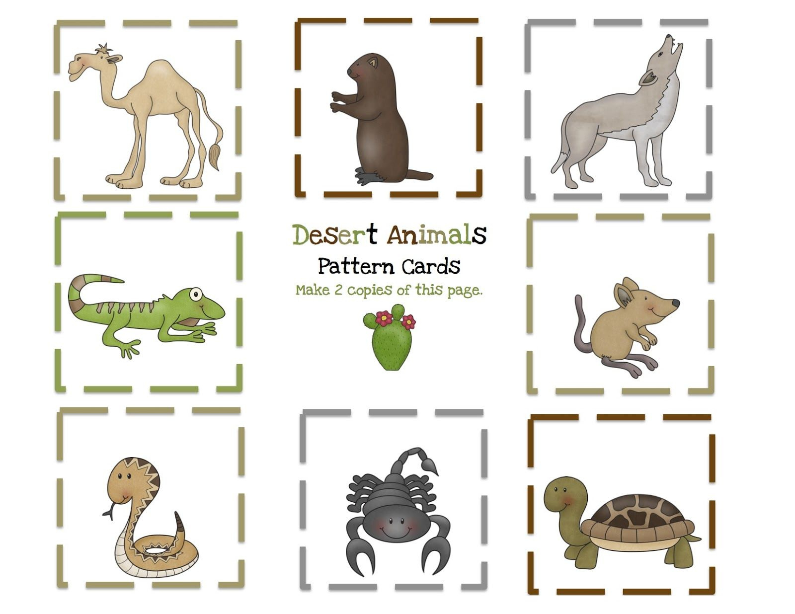 Pin Page - Worksheets Library pertaining to Free Printable Desert Animals