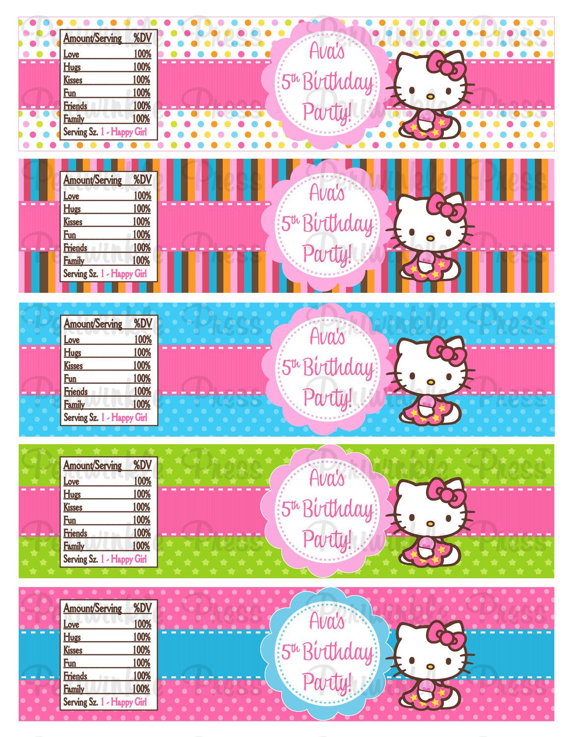 Pin Page - Worksheets Library throughout Hello Kitty Labels Printable Free