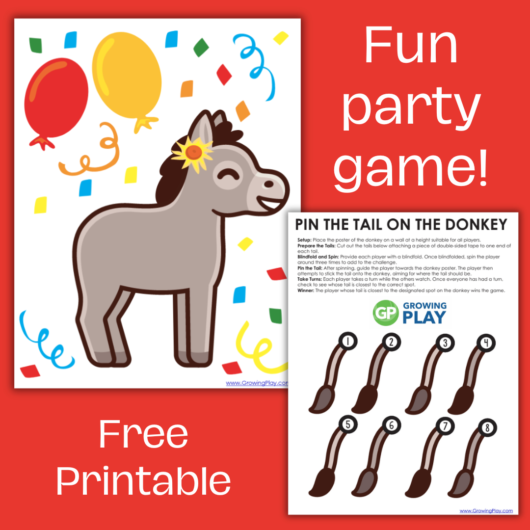 Pin-The-Tail-On-The-Donkey-Free-Printable-1 - Growing Play with regard to Pin The Tail On The Donkey Printable Free