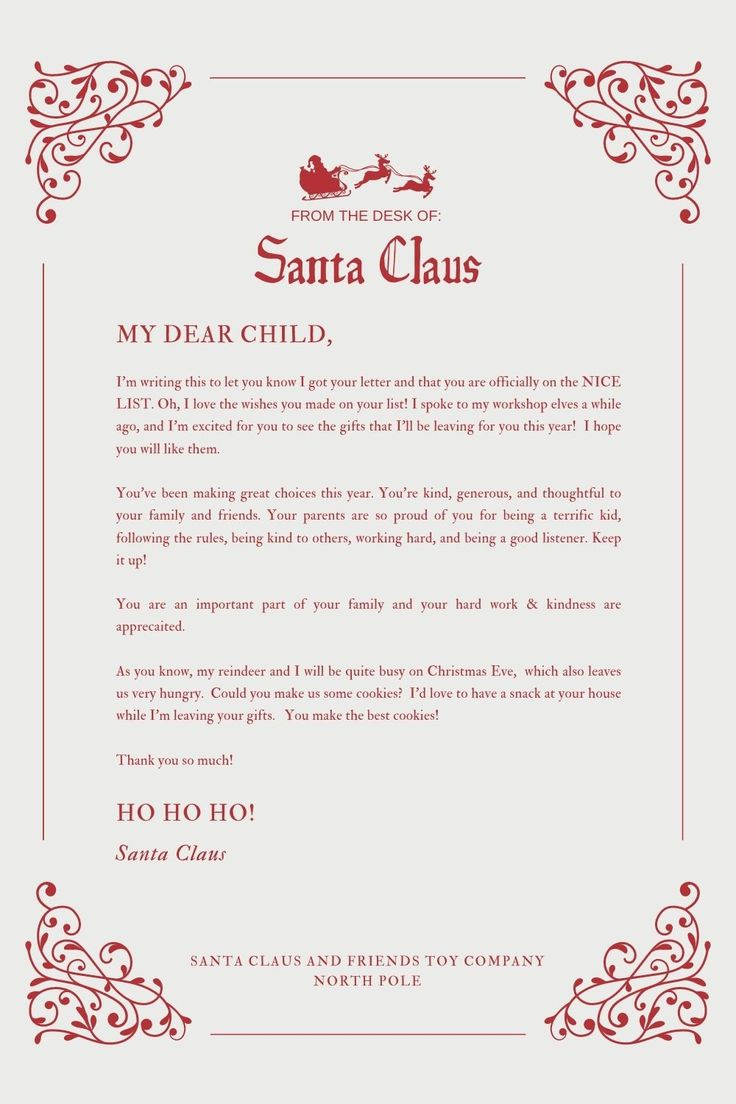 Pinlauren Johnson On Seasons In 2025 | Santa Letter Template pertaining to Free Printable Santa Reply Letter Template