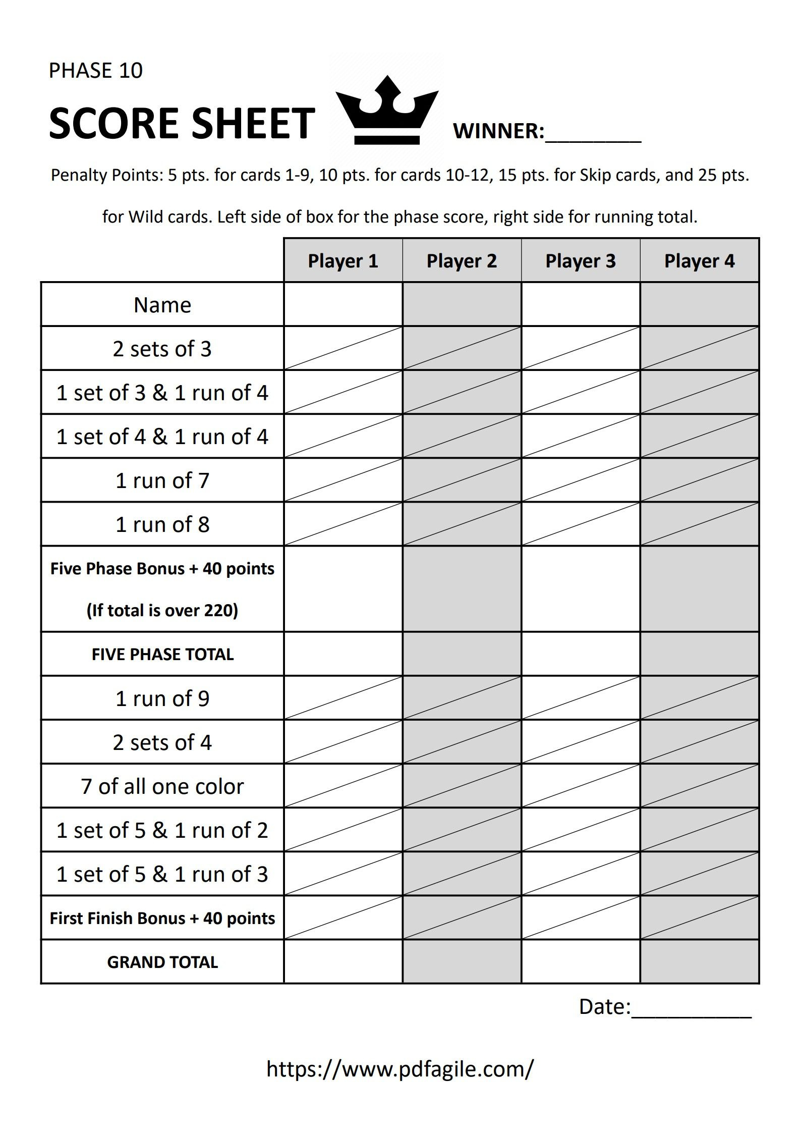 Pinochle Scoresheet Template | Pdf Agile pertaining to Free Printable Pinochle Tallies
