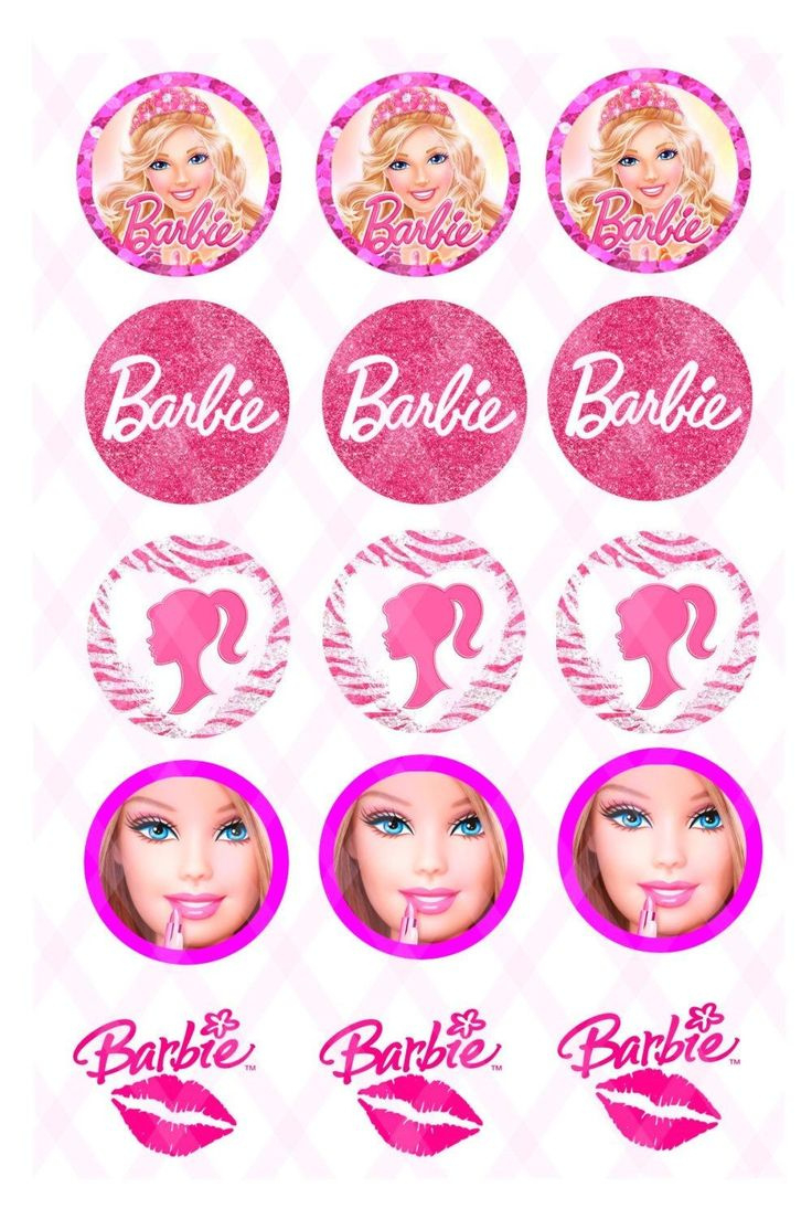 Pinredactedtcsyfhu On Pretty Wallpaper | Barbie Cupcakes with Free Printable Barbie Cupcake Toppers