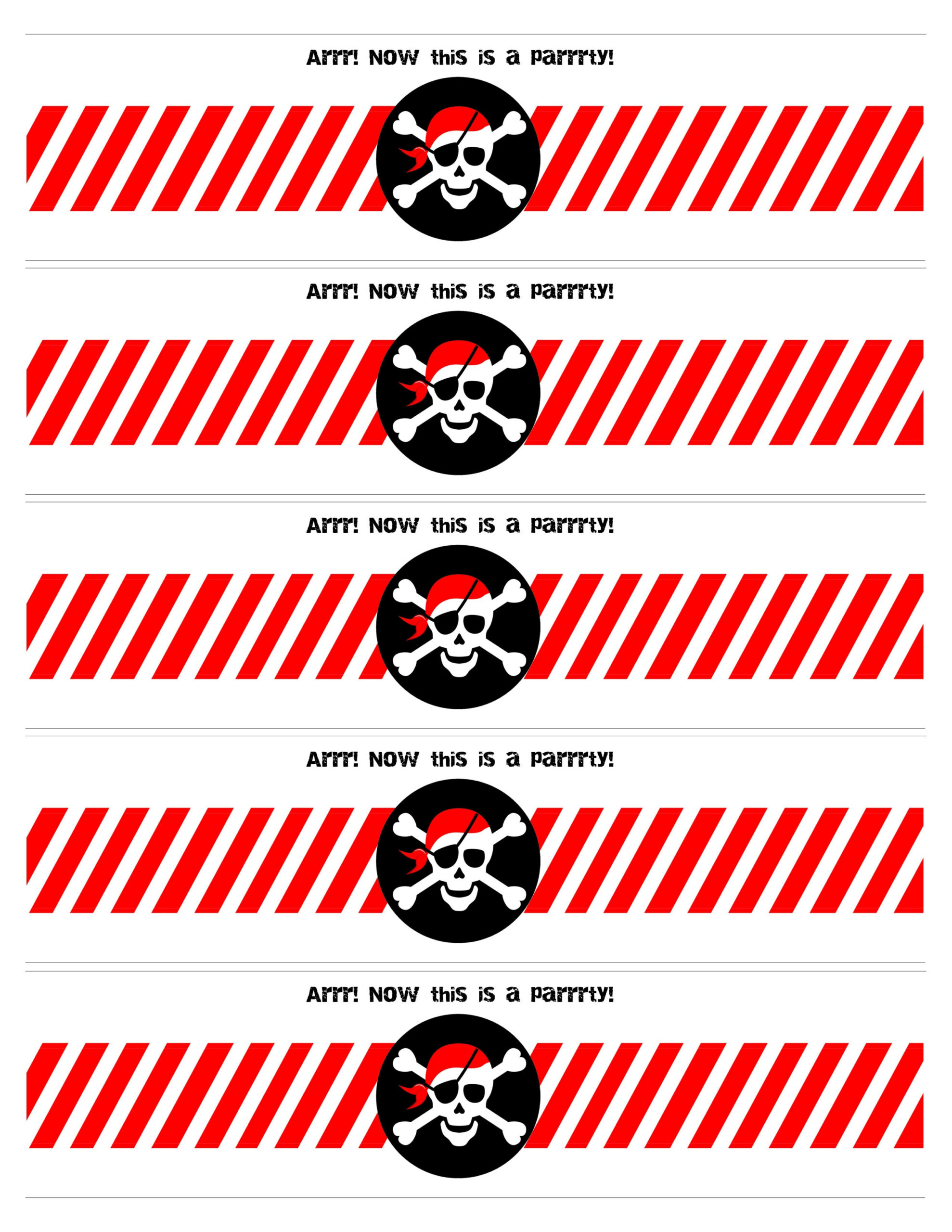 Pirate Birthday Party With Free Printables - How To Nest For Less™ in Free Pirate Birthday Party Printables