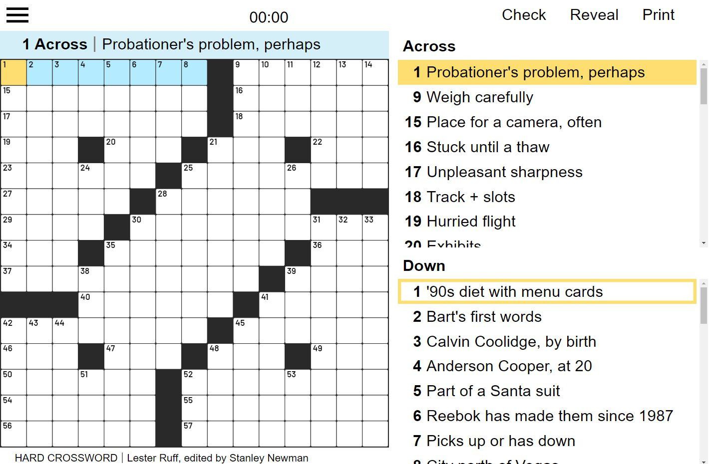 Play Hard Crossword | Usa Today inside Usa Today Crossword Puzzles Printable Free