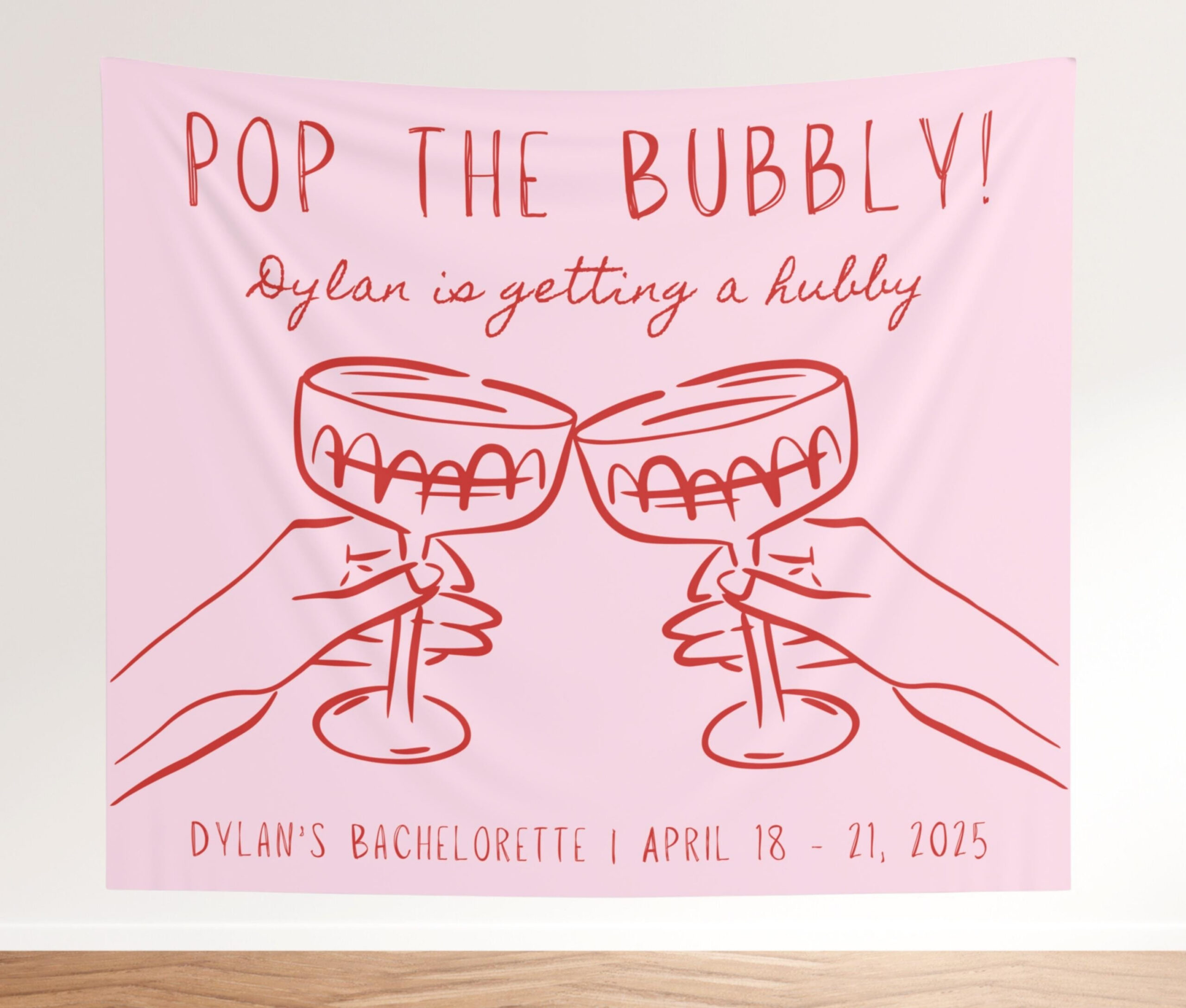 Pop The Bubbly Hubby - Etsy with Pop The Bubbly She's Getting A Hubby Free Printable