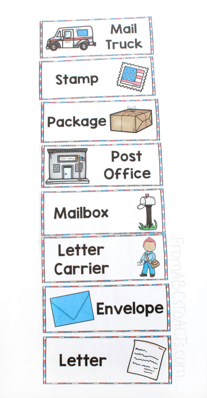Post Office Pretend Play - From Abcs To Acts - Worksheets Library throughout Post Office Dramatic Play Free Printables