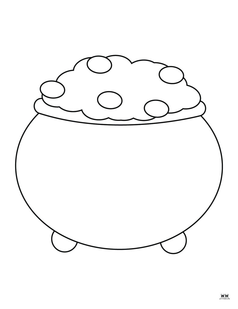 Pot Of Gold Templates & Coloring Pages - 33 Pages | Printabulls inside Free Printable Pot Of Gold Coloring Pages