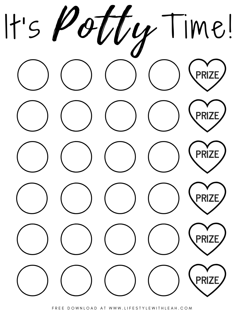 Potty Training Sticker Chart (Free Printable) - Lifestyle With within Potty Training Chart Free Printable