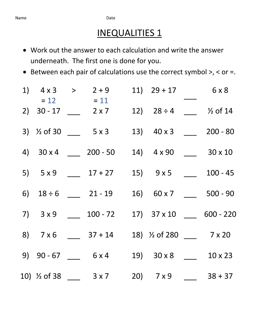 Practice Math Problems - Worksheets Library with Free Printable Praxis Math Practice Test