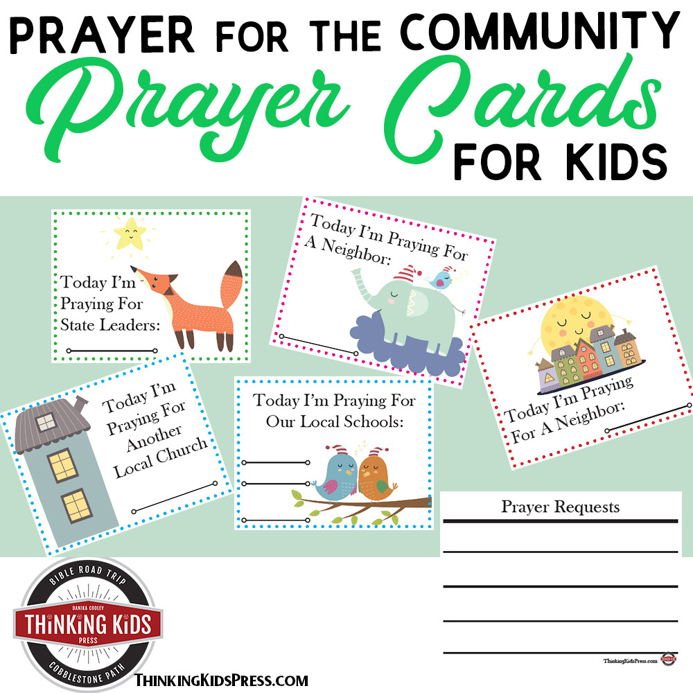 Prayer For The Community Prayer Cards For Kids - Thinking Kids inside Free Printable Prayer Cards For Children