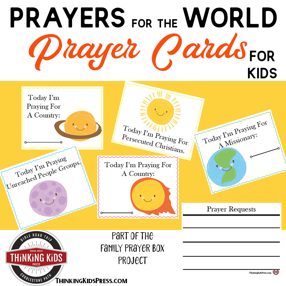 Prayers For The World Prayer Cards For Kids - Thinking Kids throughout Free Printable Prayer Cards For Children