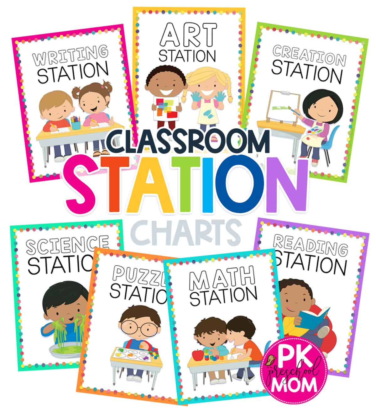 Preschool Classroom Printables & Charts - Preschool Mom within Free Printable Learning Center Signs