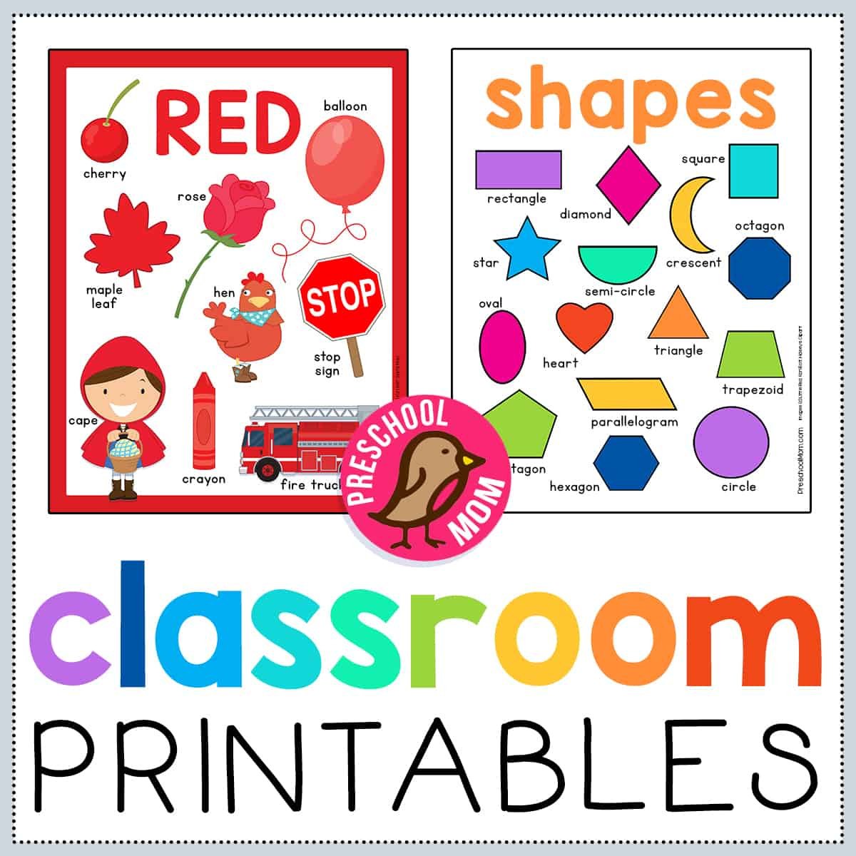 Preschool Classroom Printables - Preschool Mom with regard to Free Printable Preschool Posters