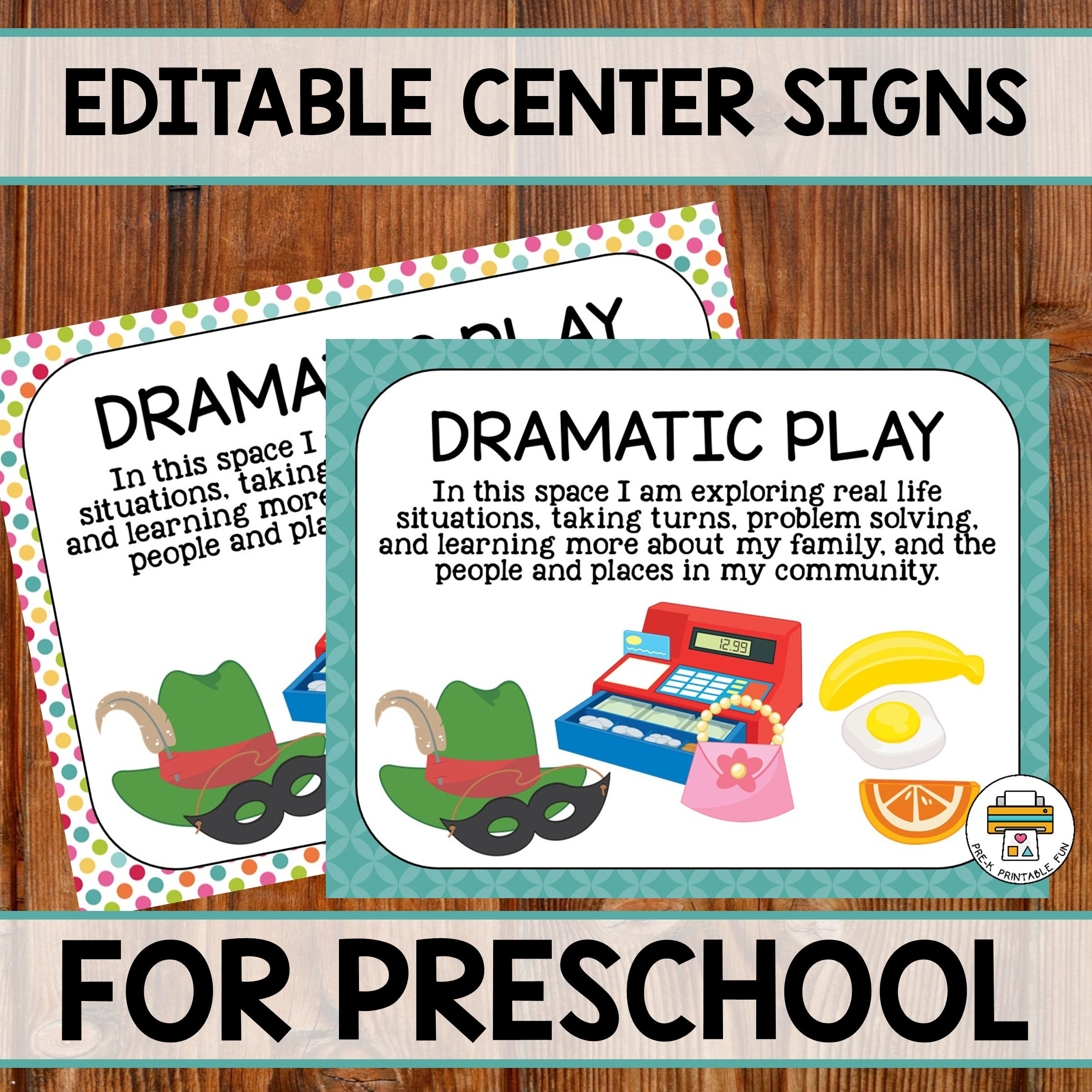Preschool Learning Center Signs Editable in Free Printable Center Signs For Pre K