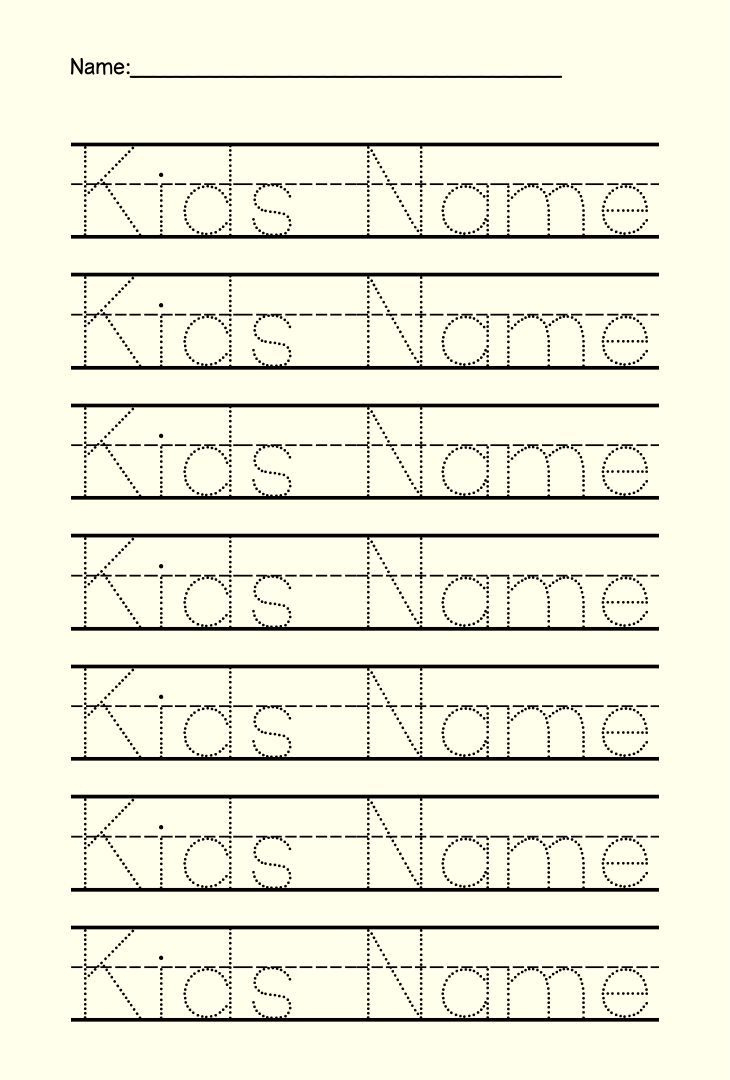 Preschool Name Tracing - 15 Free Pdf Printables | Printablee for Free Printable Name Writing Practice