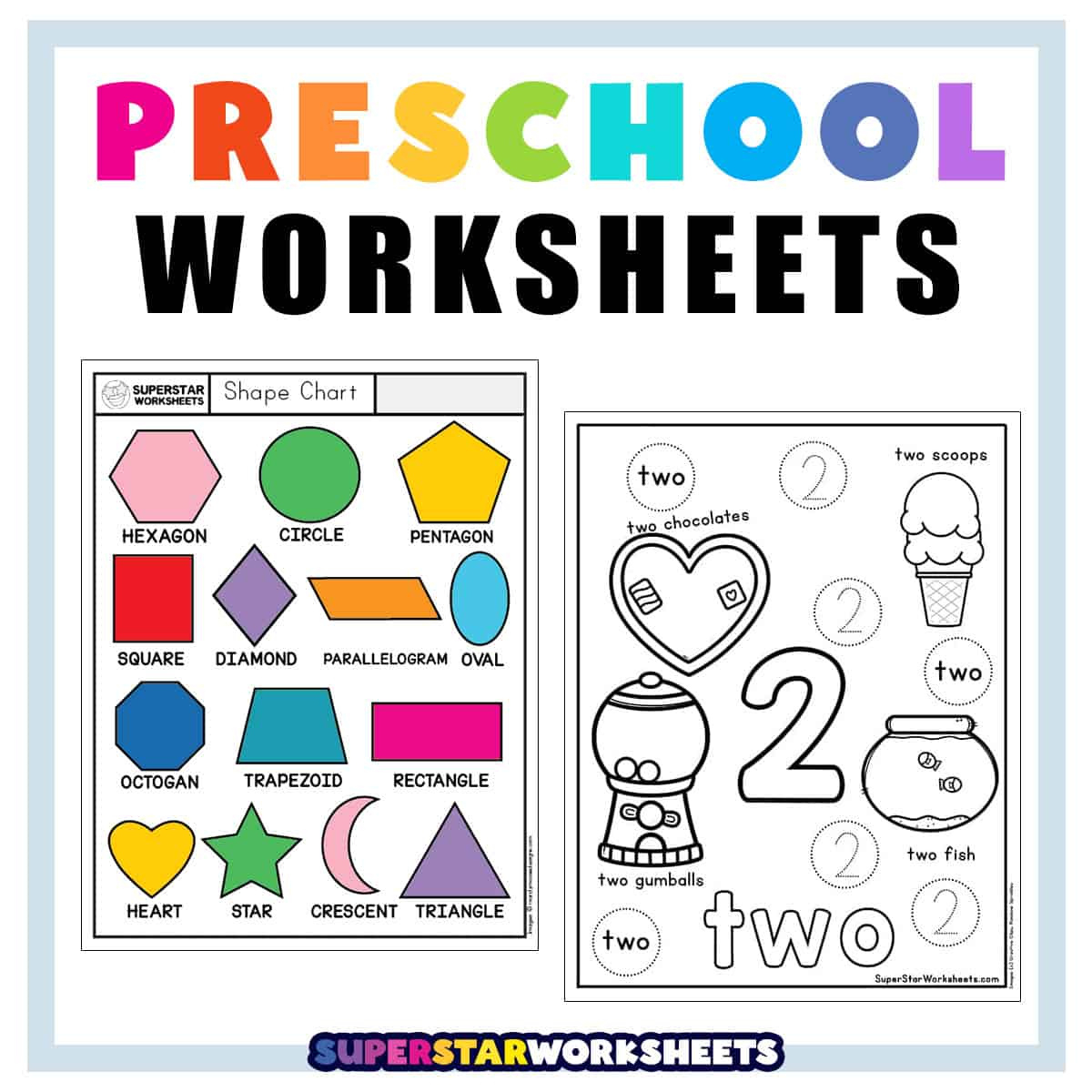 Preschool Worksheets - Superstar Worksheets with regard to Free Printable Learning Pages For Toddlers