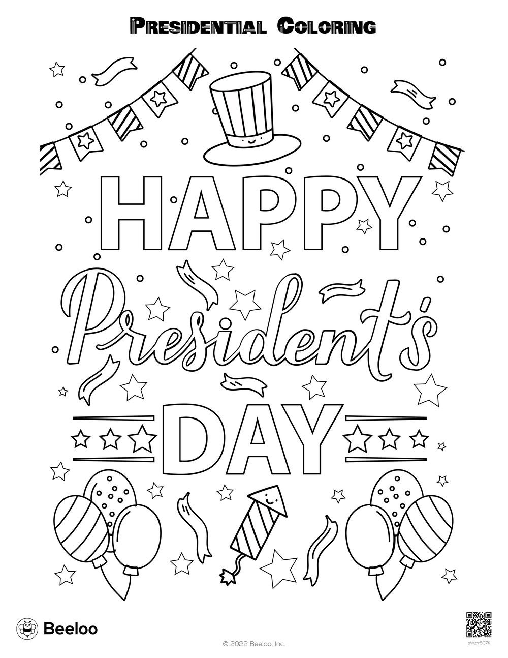 Presidential Coloring • Beeloo Printable Crafts And Activities For pertaining to Free Printable Presidents Day Coloring Pages