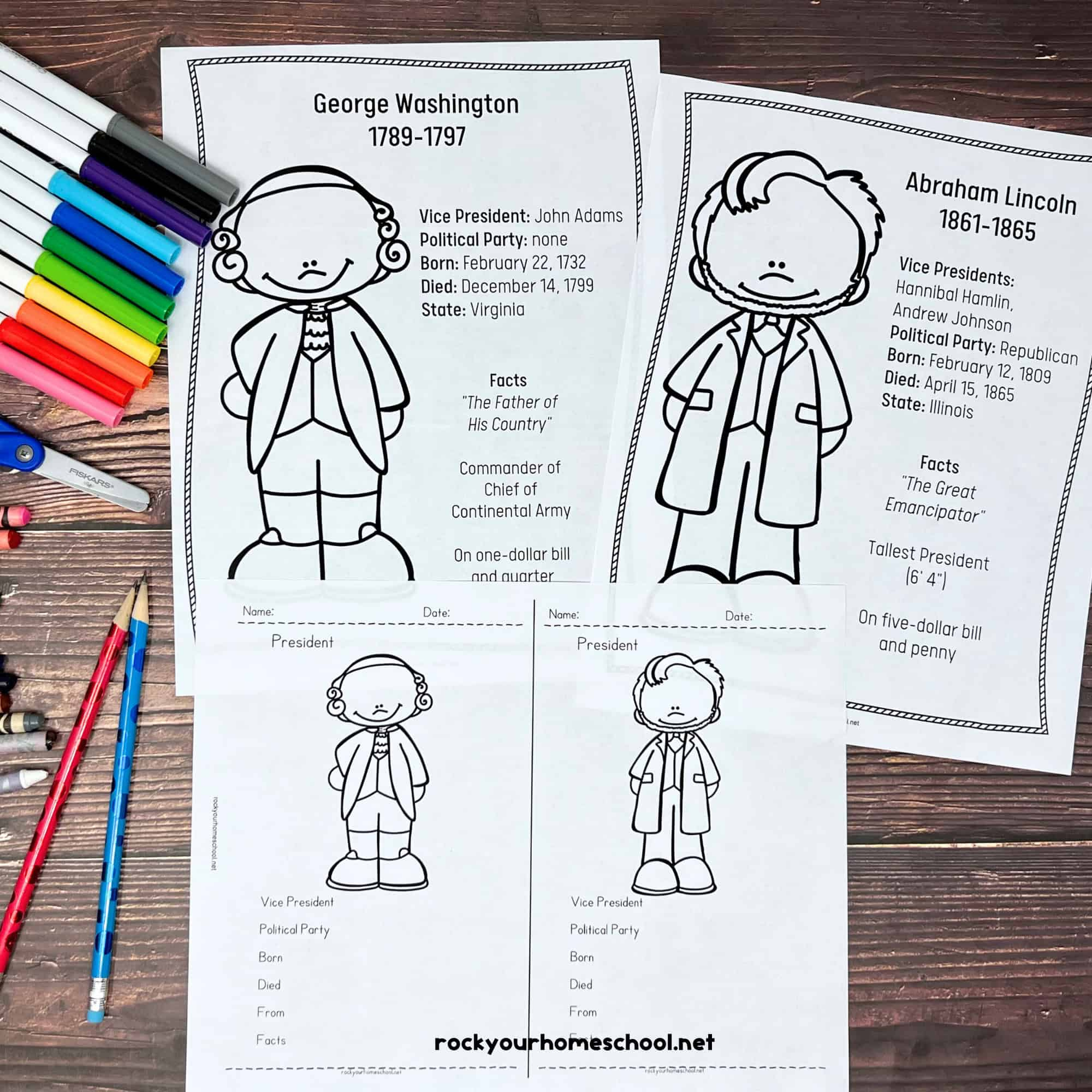 President&amp;#039;S Day Coloring Pages: 2 Free Ways To Celebrate with Free Printable Presidents Day Coloring Pages