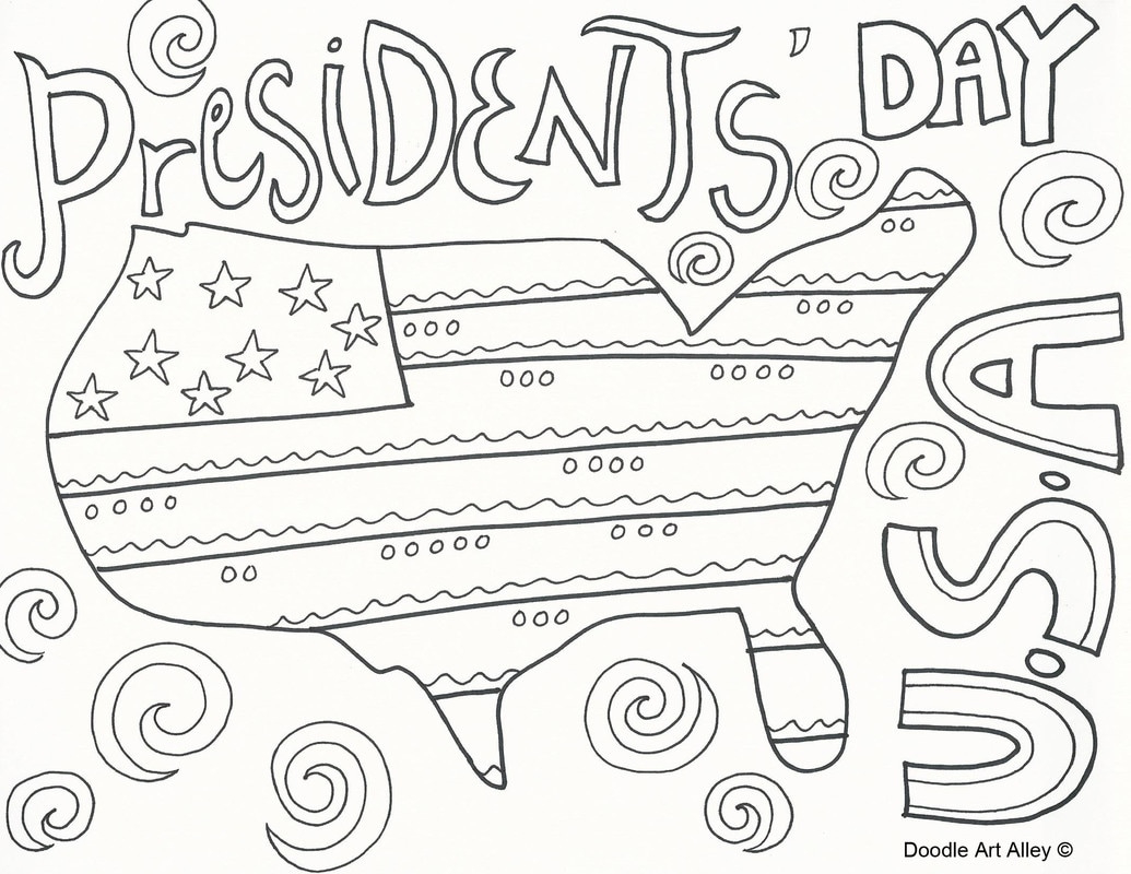Presidents Day Coloring Pages - Doodle Art Alley within Free Printable Presidents Day Coloring Pages