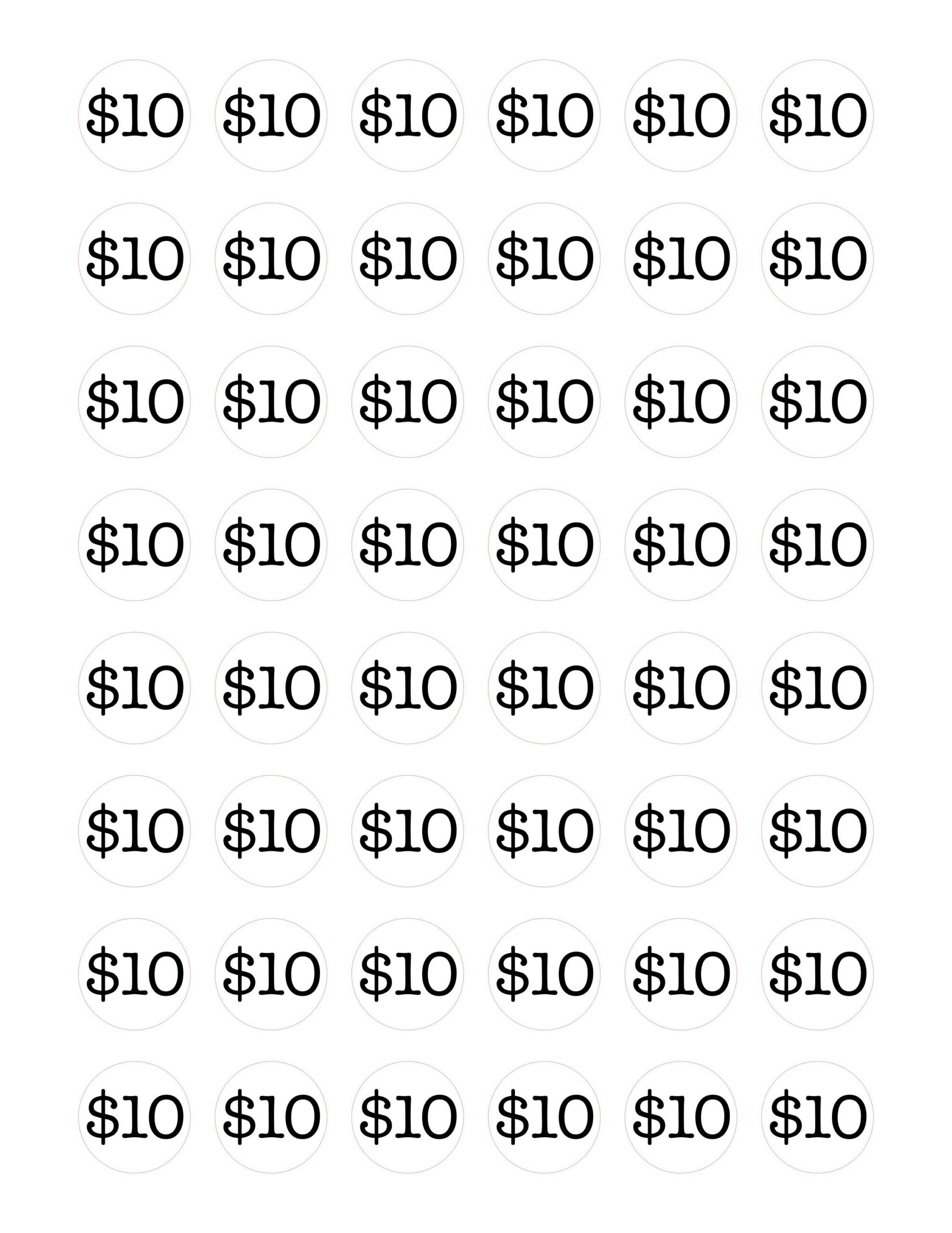 Price Stickers To Cut On Silhouette Cameo/Cricut Machine, 10 intended for Garage Sale Price Tags Free Printable