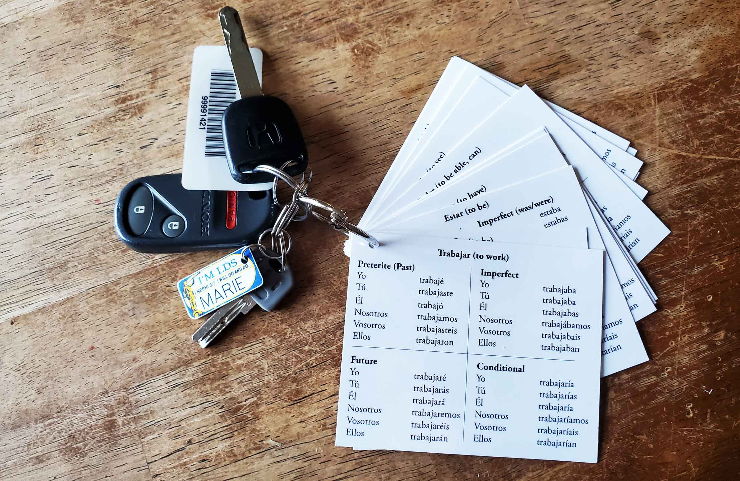 Print 12 Free Common Spanish Verb Conjugation Flash Cards - My pertaining to Free Printable Spanish Verb Flashcards