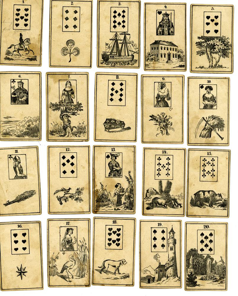 Print; Playing-Card | British Museum with Free Printable Lenormand Cards