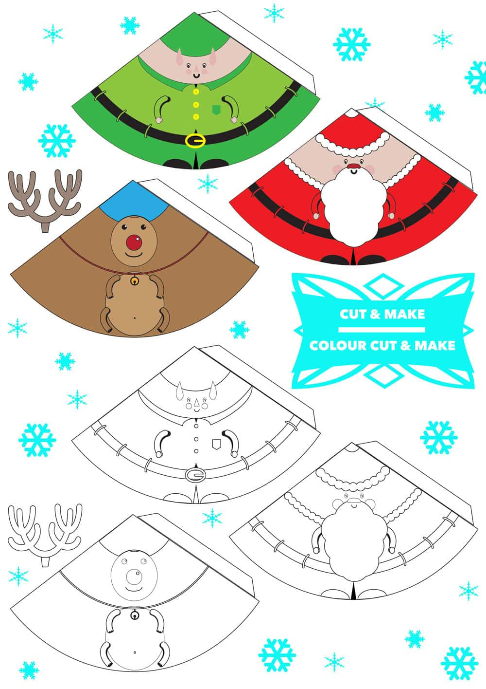 Printable 3D Christmas Decorations throughout Free Printable Christmas Decorations