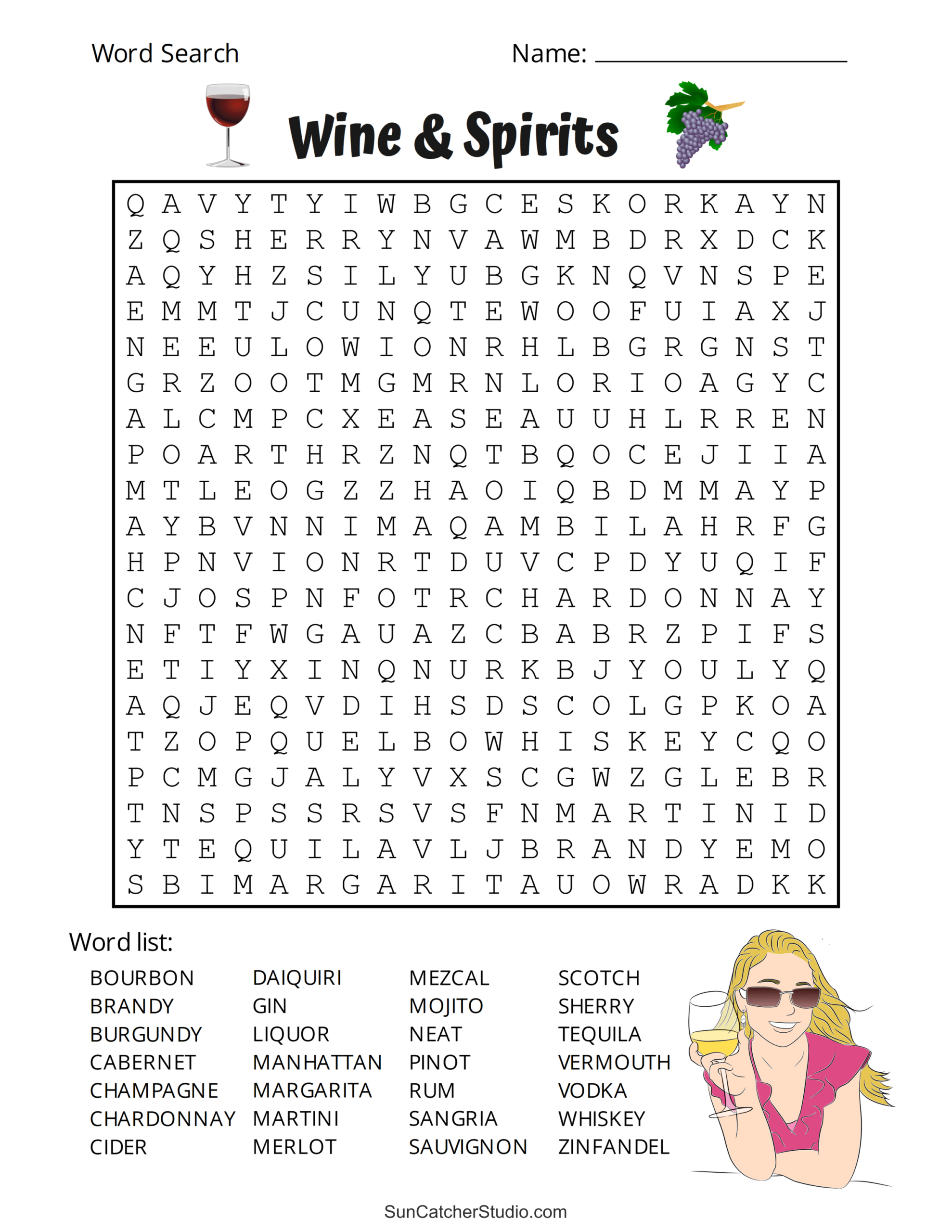 Printable Adult Word Search Puzzles (Word Find) – Free Printables with Free Printable Variety Puzzles