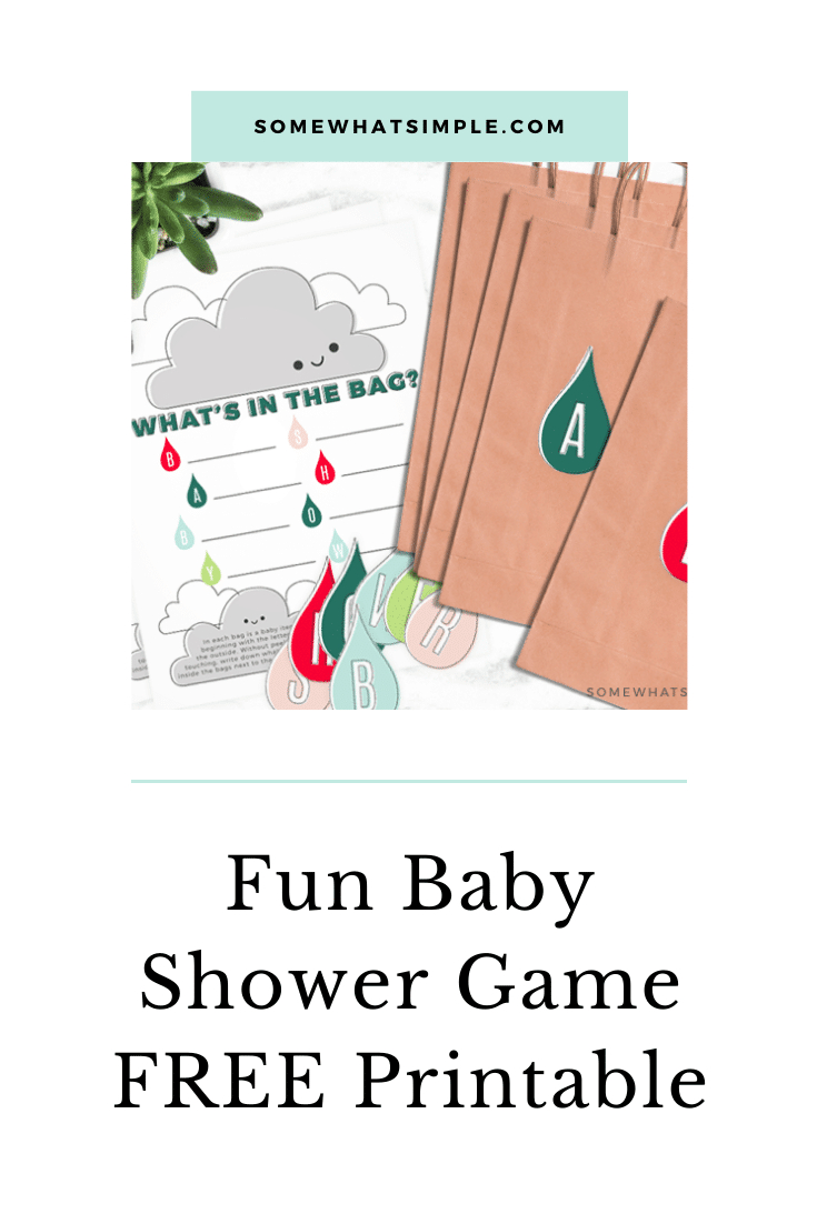 Printable Baby Shower Game Idea (Free) | Somewhat Simple with regard to What&amp;#039;S In The Diaper Bag Game Free Printable