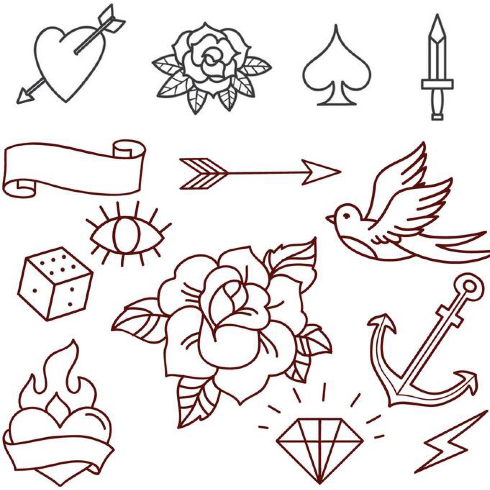 Printable Beginner Tattoo Stencils - Printable Party Favors with regard to Free Tattoo Stencils Printable