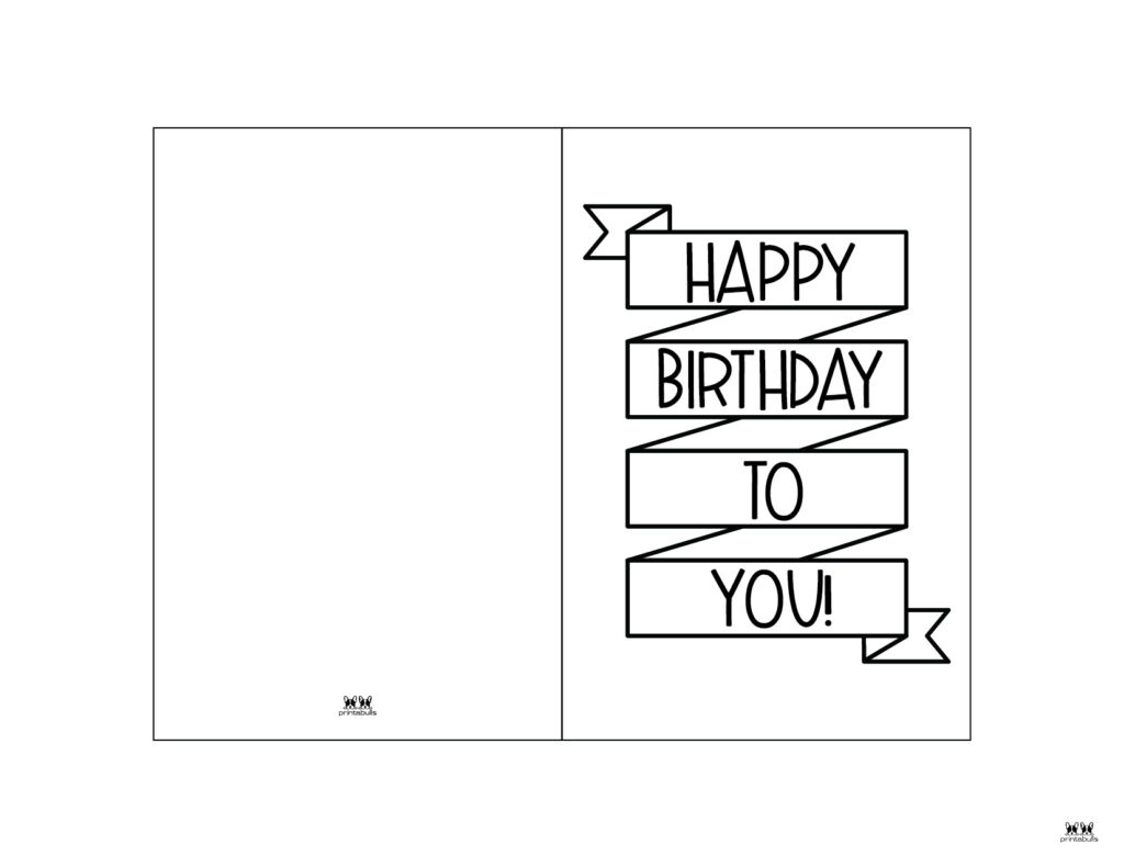 Printable Birthday Cards - 110 Free Birthday Cards | Printabulls with Free Printable Birthday Scrolls