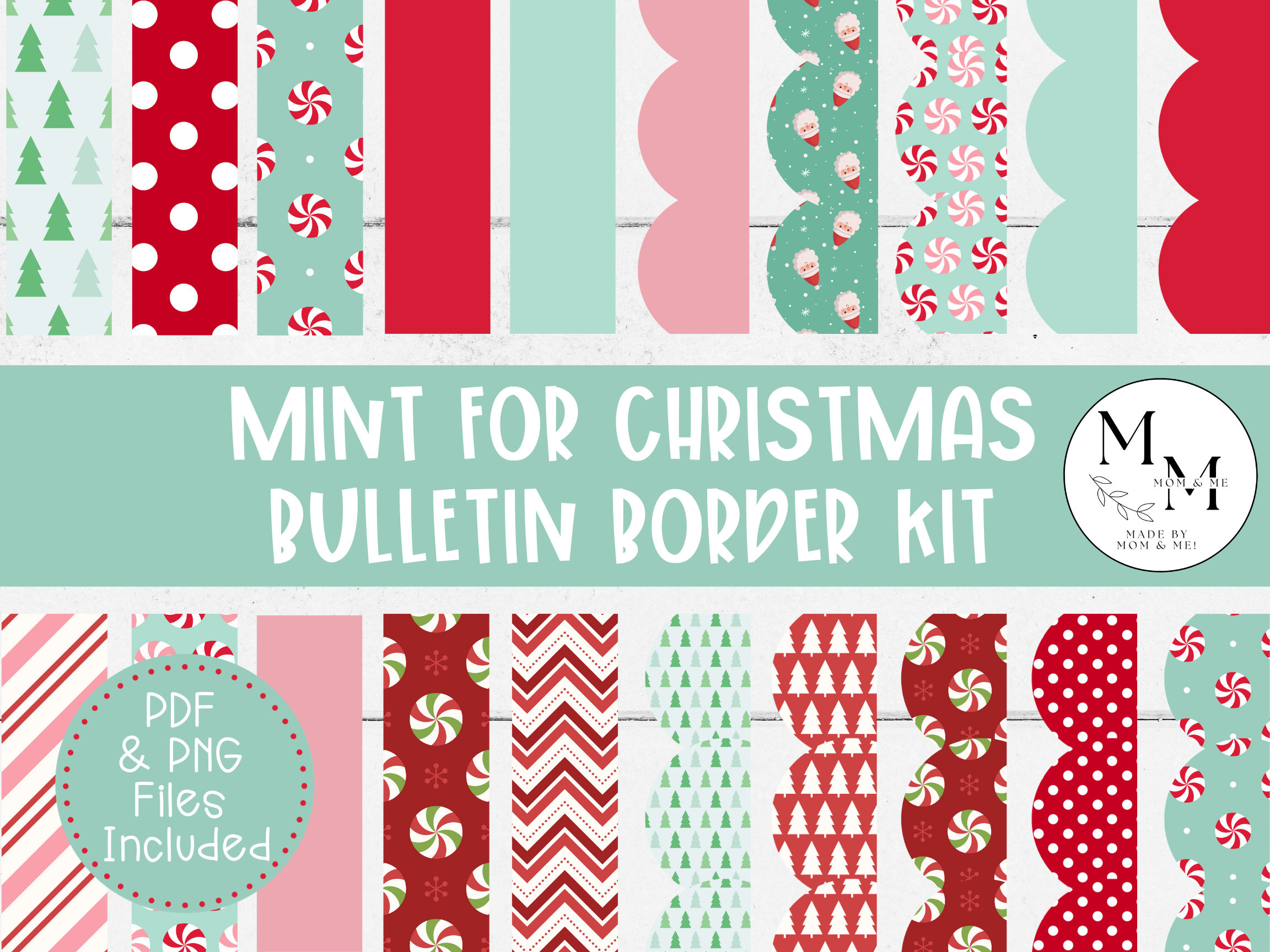 Printable Bulletin Board Border, Christmas Classroom Decor regarding Free Printable Christmas Bulletin Board Borders
