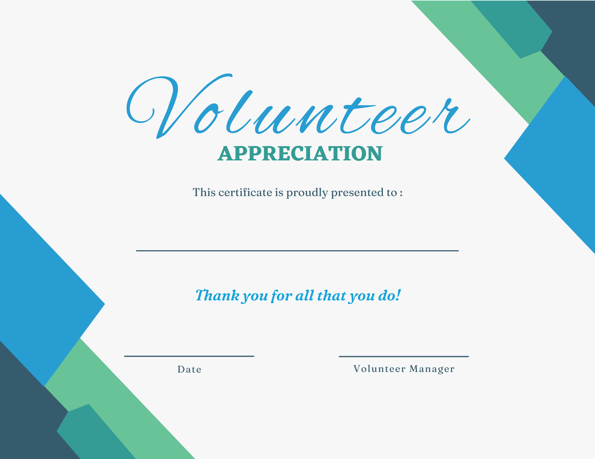 Printable Certificates For Volunteer Appreciation | Signup inside Free Printable Volunteer Certificates Of Appreciation