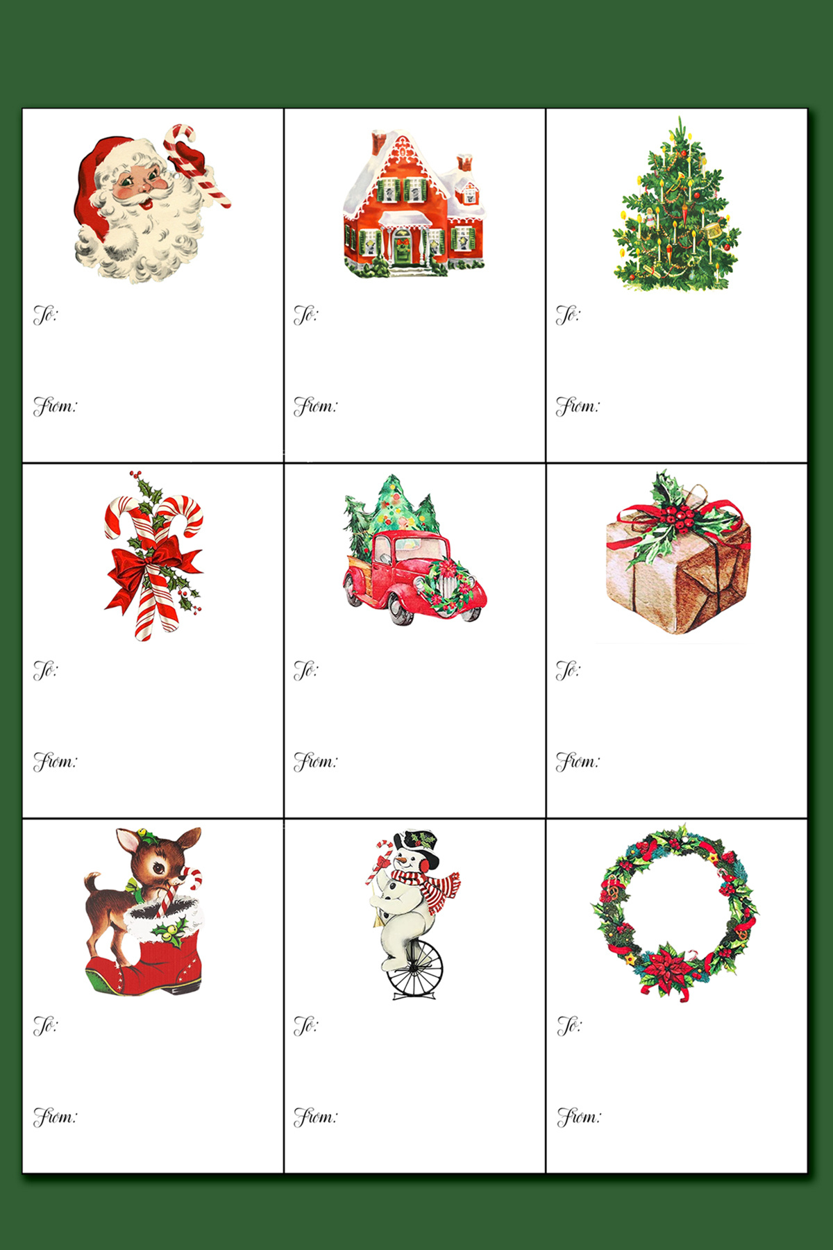 Printable Christmas Labels For Gifts - Worksheets Library intended for Free Printable Christmas Labels