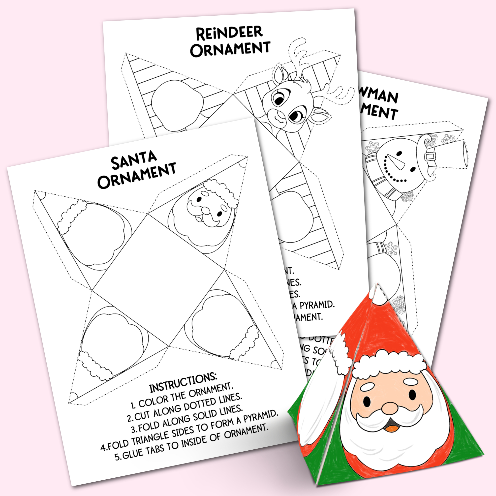 Printable Christmas Ornaments - Kara Creates pertaining to Free Printable Christmas Templates