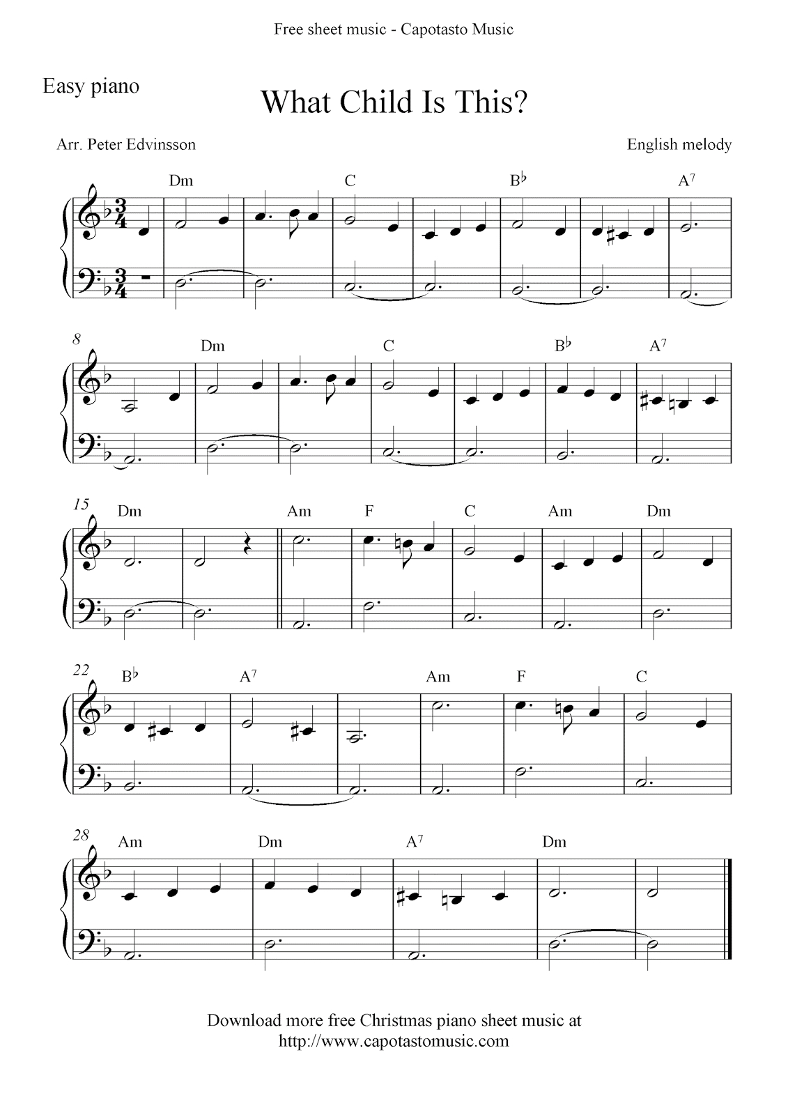 Printable Christmas Sheet Music in Free Printable Christmas Sheet Music For Piano